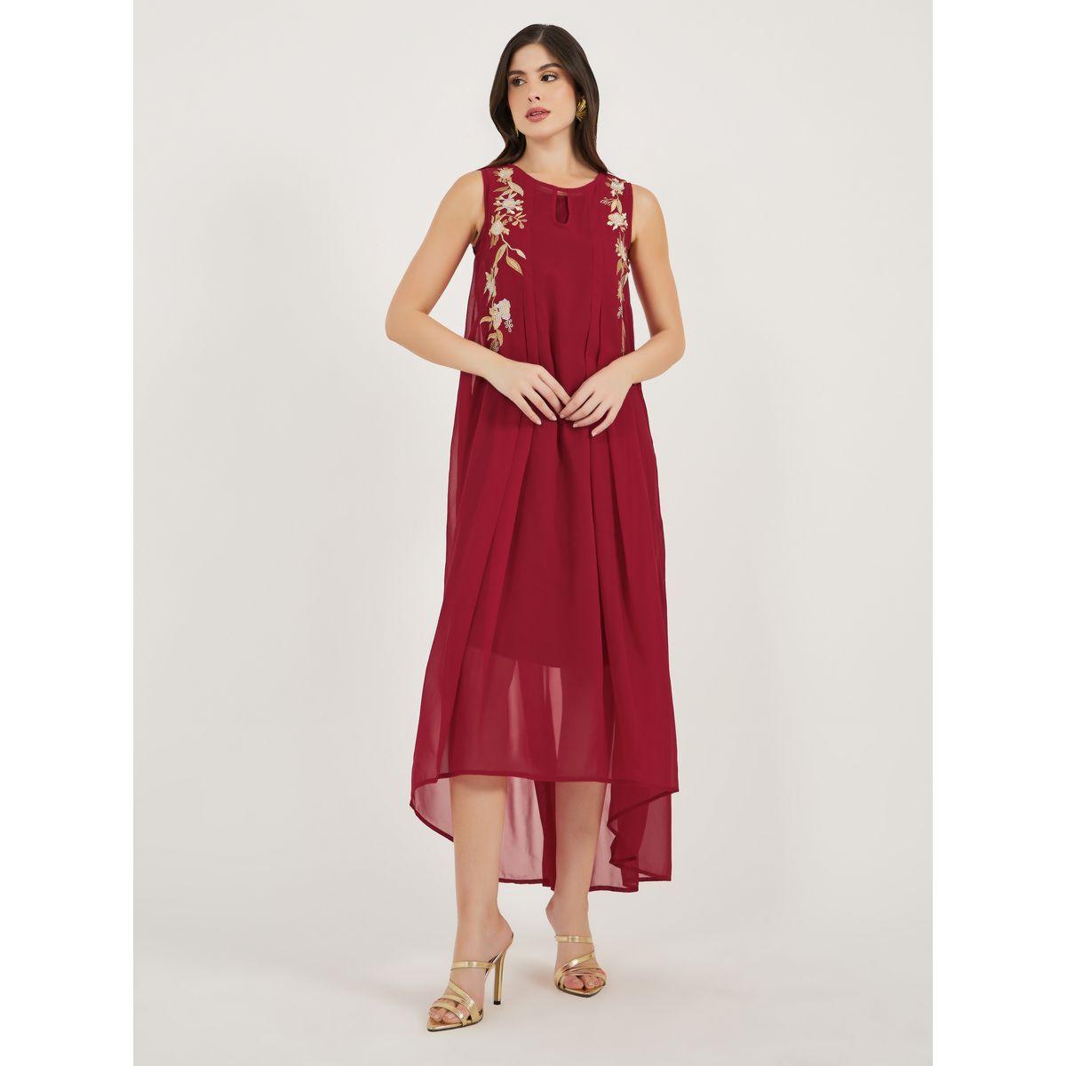 Embroidered Sleeveless Shift Maxi Dress-women-clothing-dresses-image-1