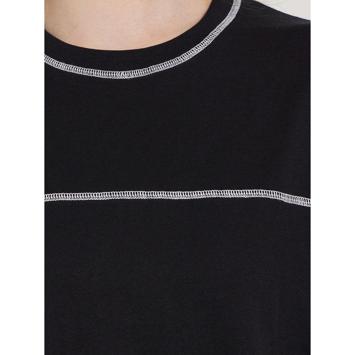 Styli Overlock Seam Round Neck Boxy T-Shirt-women-clothing-tshirts-image-4
