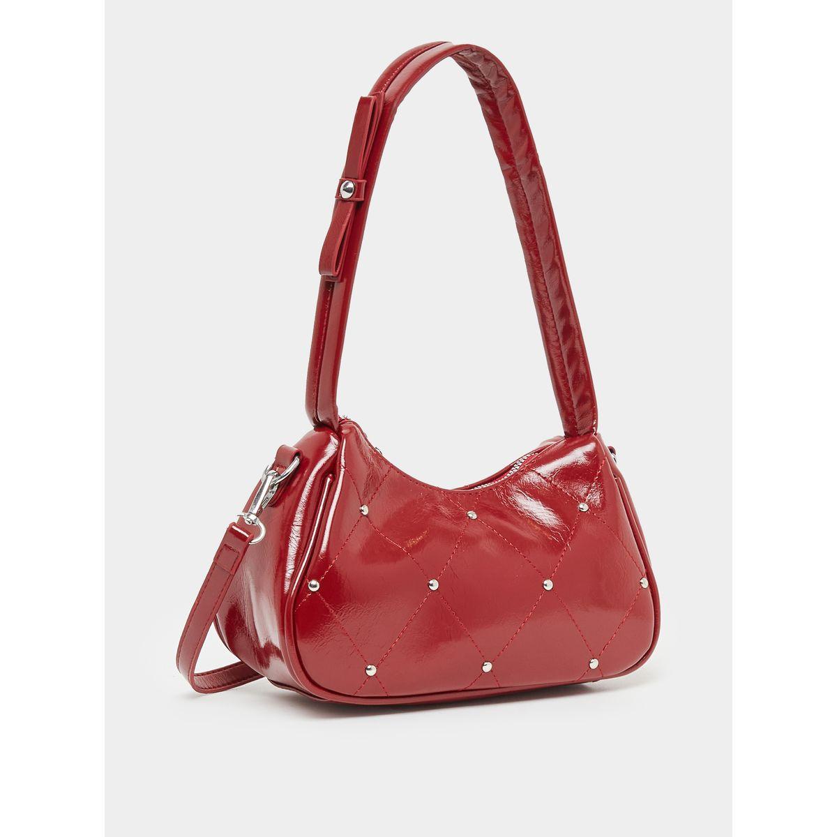 Styli Studded Diamond Pattern Shoulder Bag-women-bagsandwallets-handbags-image-1
