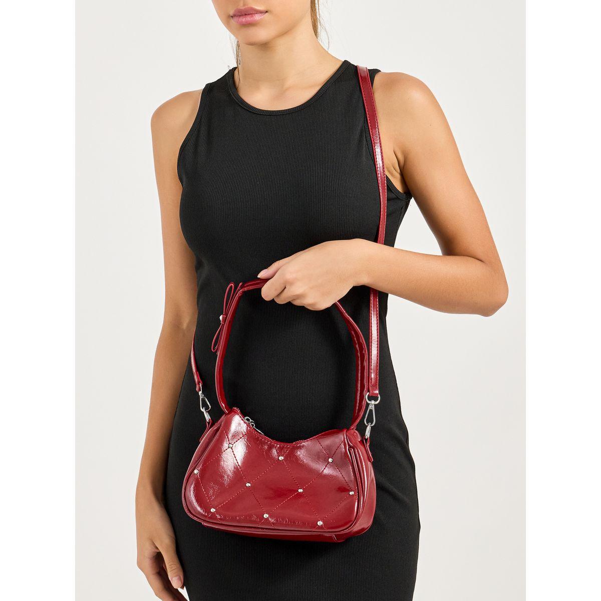 Styli Studded Diamond Pattern Shoulder Bag-women-bagsandwallets-handbags-image-2