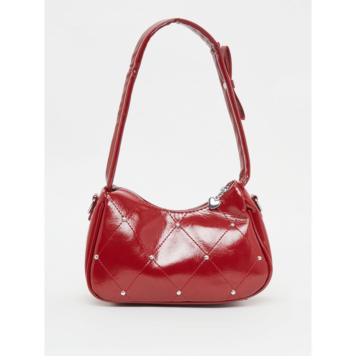 Styli Studded Diamond Pattern Shoulder Bag-women-bagsandwallets-handbags-image-4