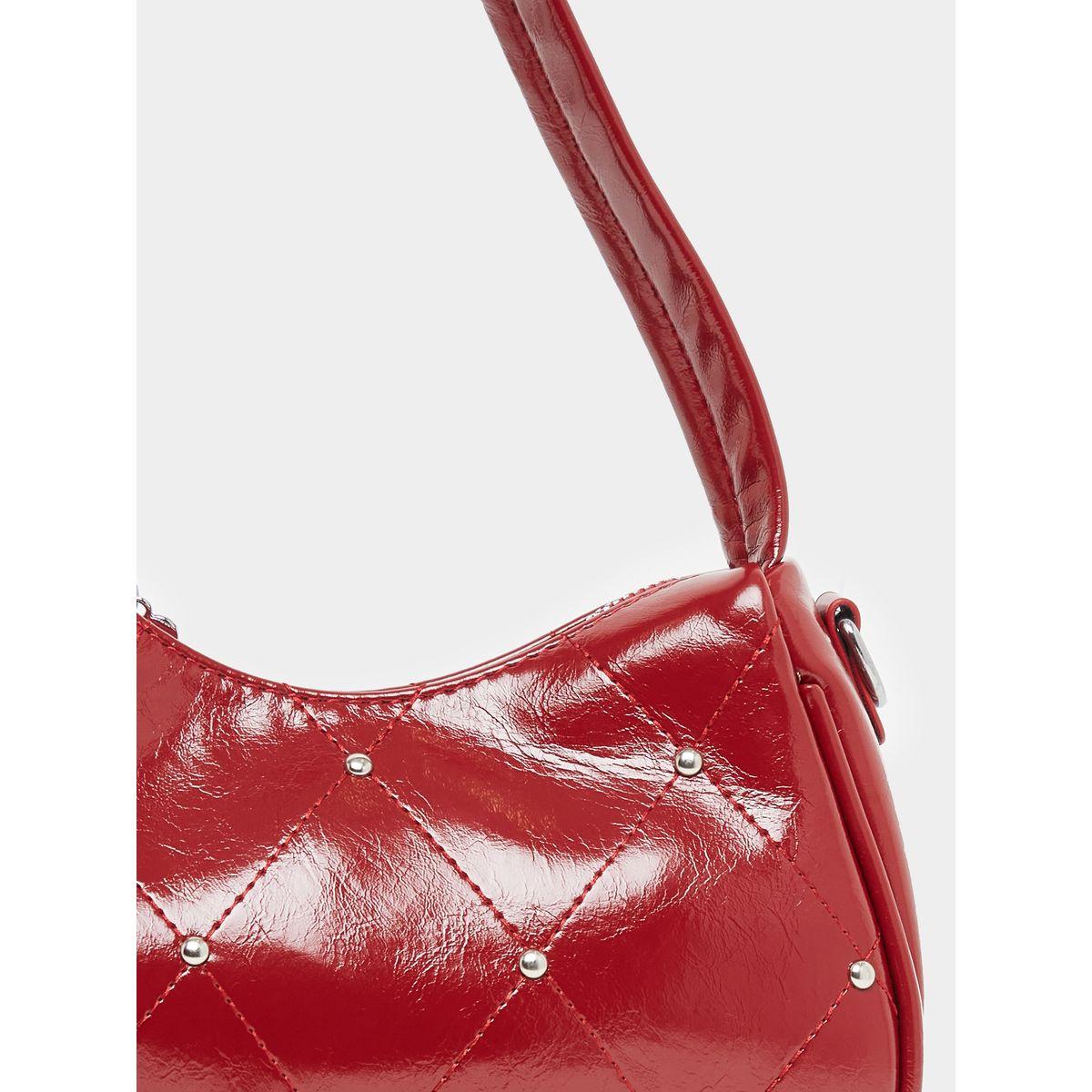 Styli Studded Diamond Pattern Shoulder Bag-women-bagsandwallets-handbags-image-5