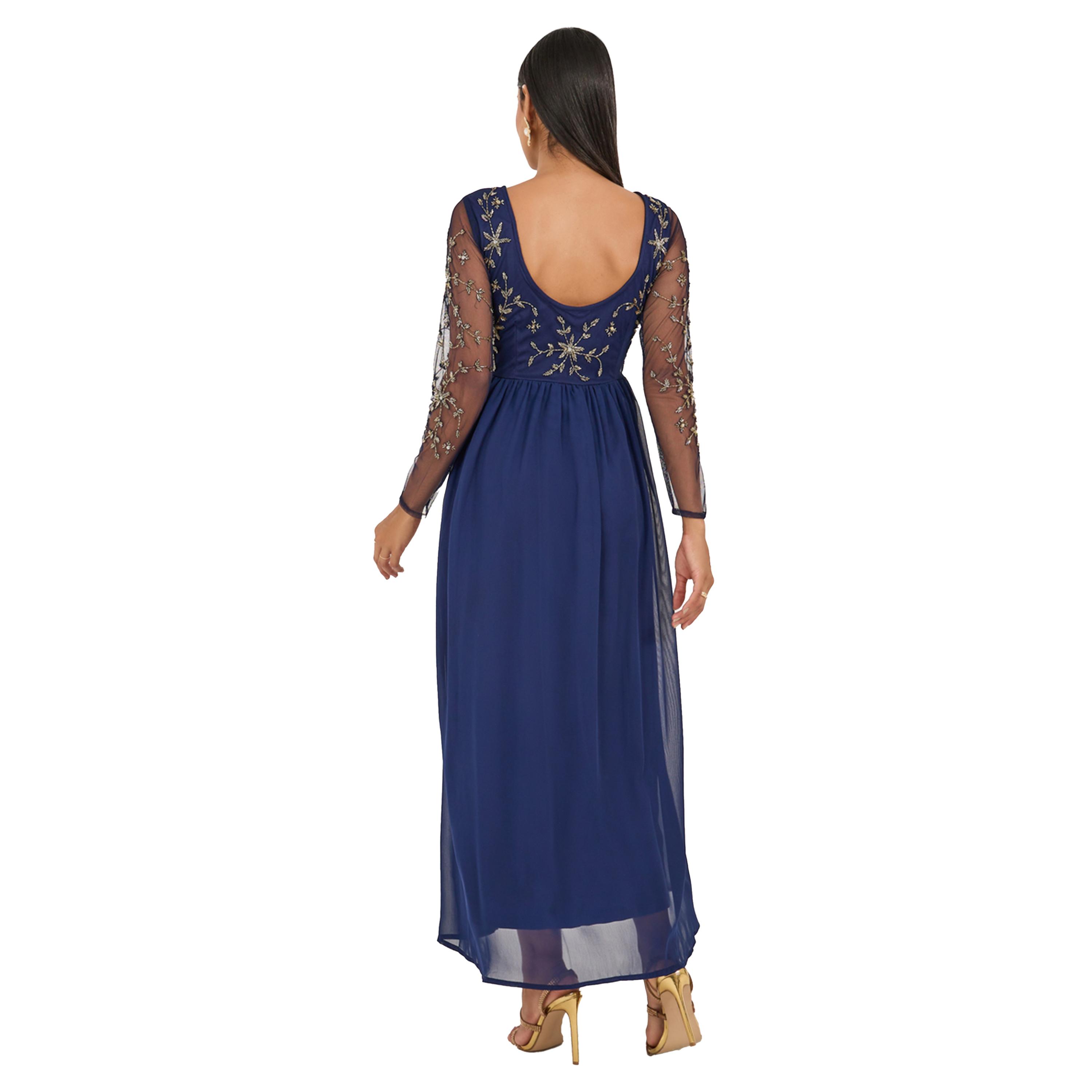 ستايلي - فستان ماكسي بأكمام طويلة وقصة A-women-clothing-dresses-image-5
