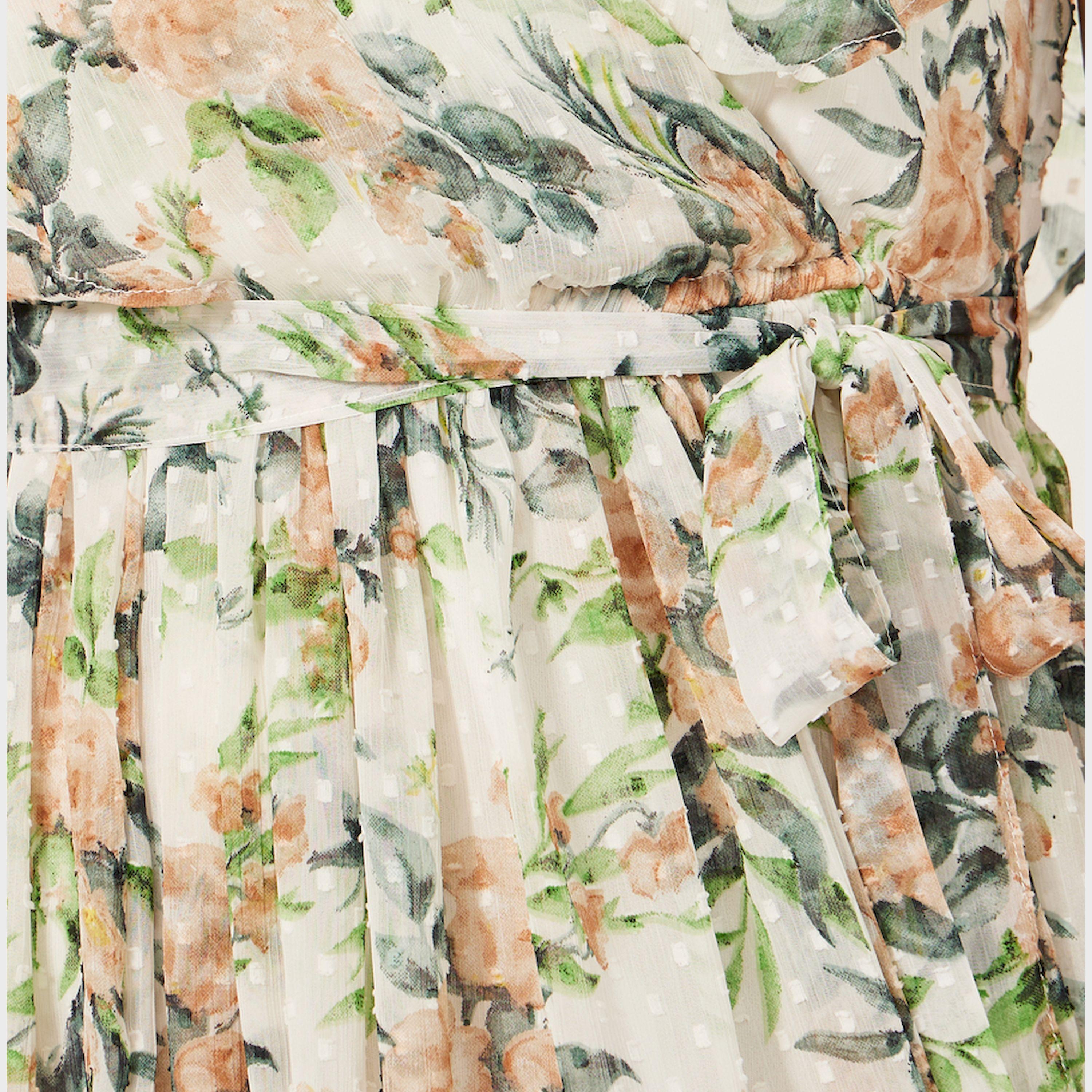 ستايلي - فستان ماكسي بقصة A وفتحة رقبة على شكل V-women-clothing-dresses-image-4