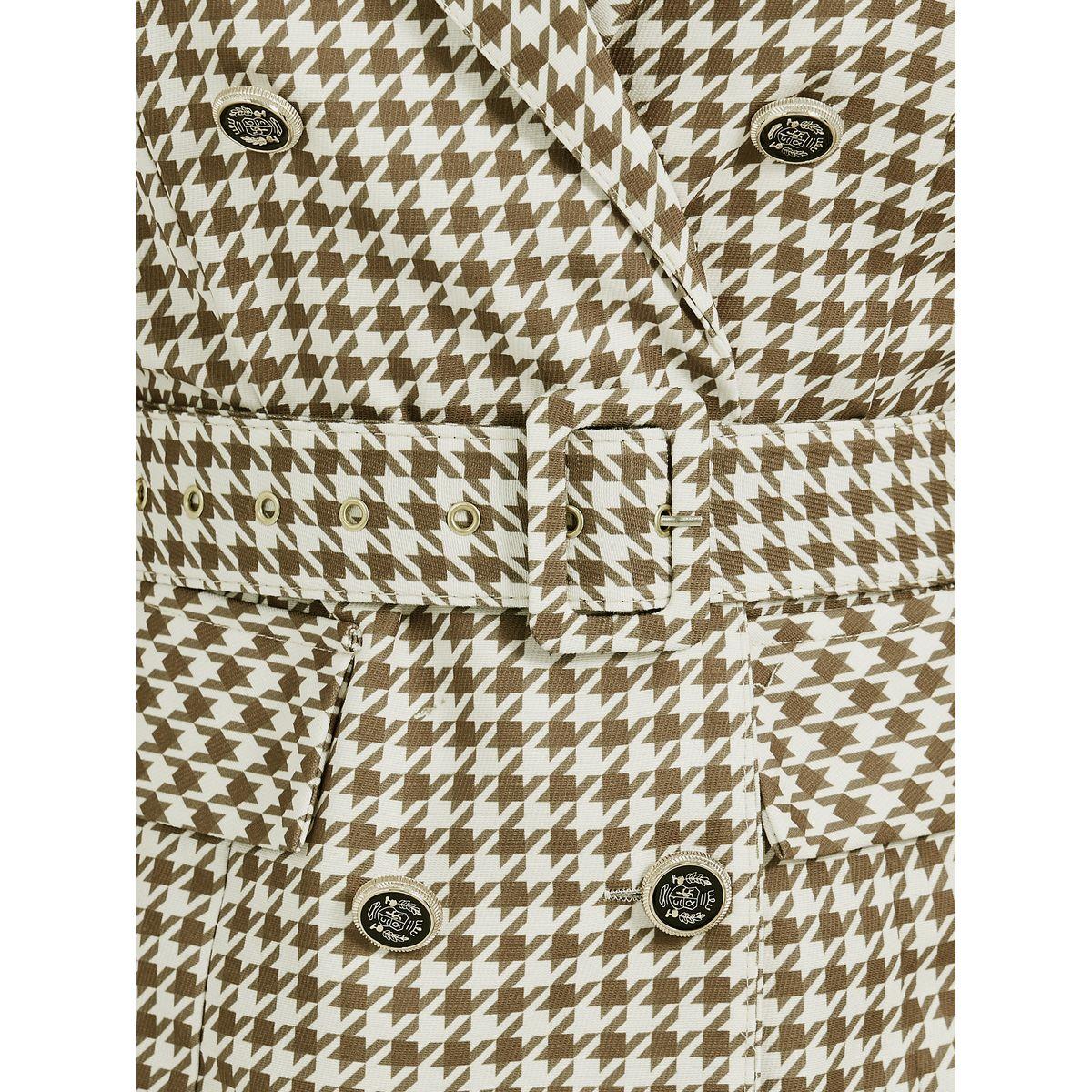Styli Houndstooth Print Belted Blazer Mini Dress-women-clothing-dresses-image-3