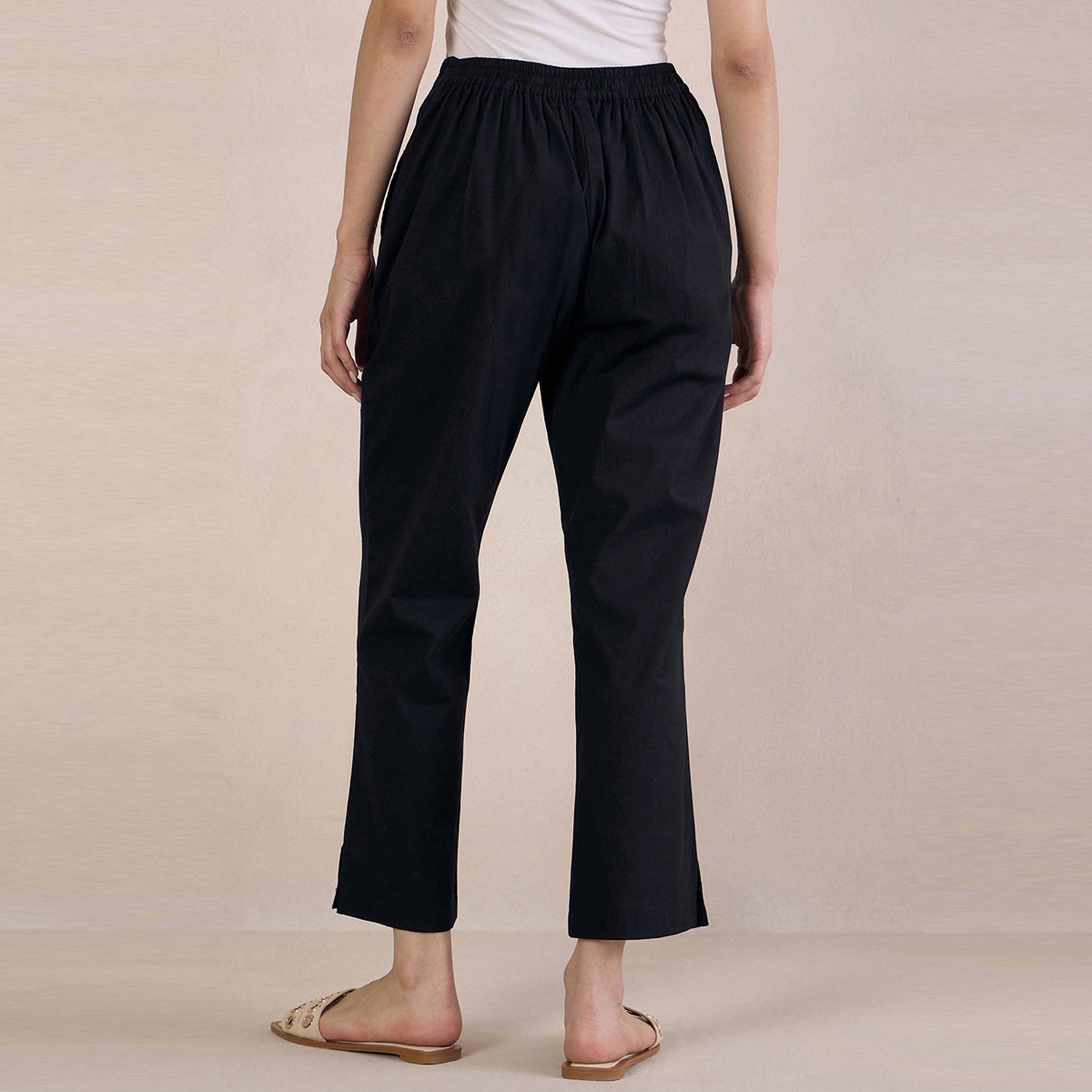 بنطال بوبلين قصير بجيب جانبي فِميلا × ستايلي-women-clothing-bottoms-trousers-image-4