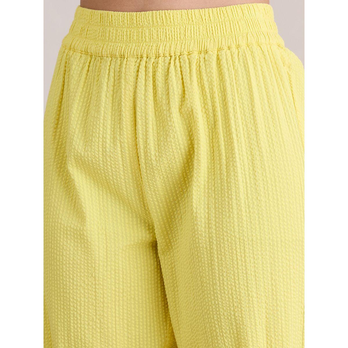 Femmella Seersucker Spread Collar Shirt and Pants Co-Ords-women-clothing-coordsets-image-1