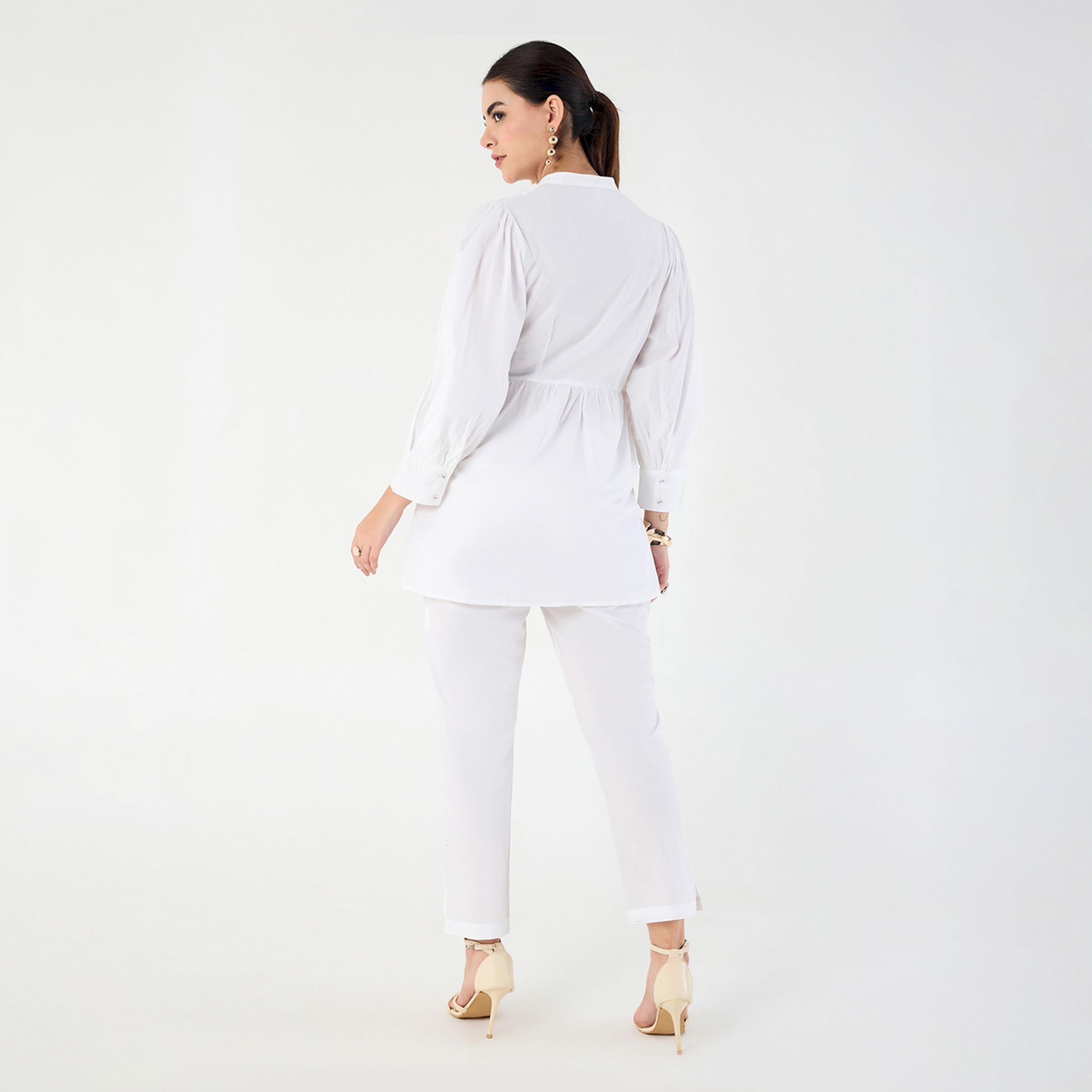 Femmella X Styli  Cotton Poplin Lace Detail Top-women-clothing-shirtsandblouses-blouses-image-1