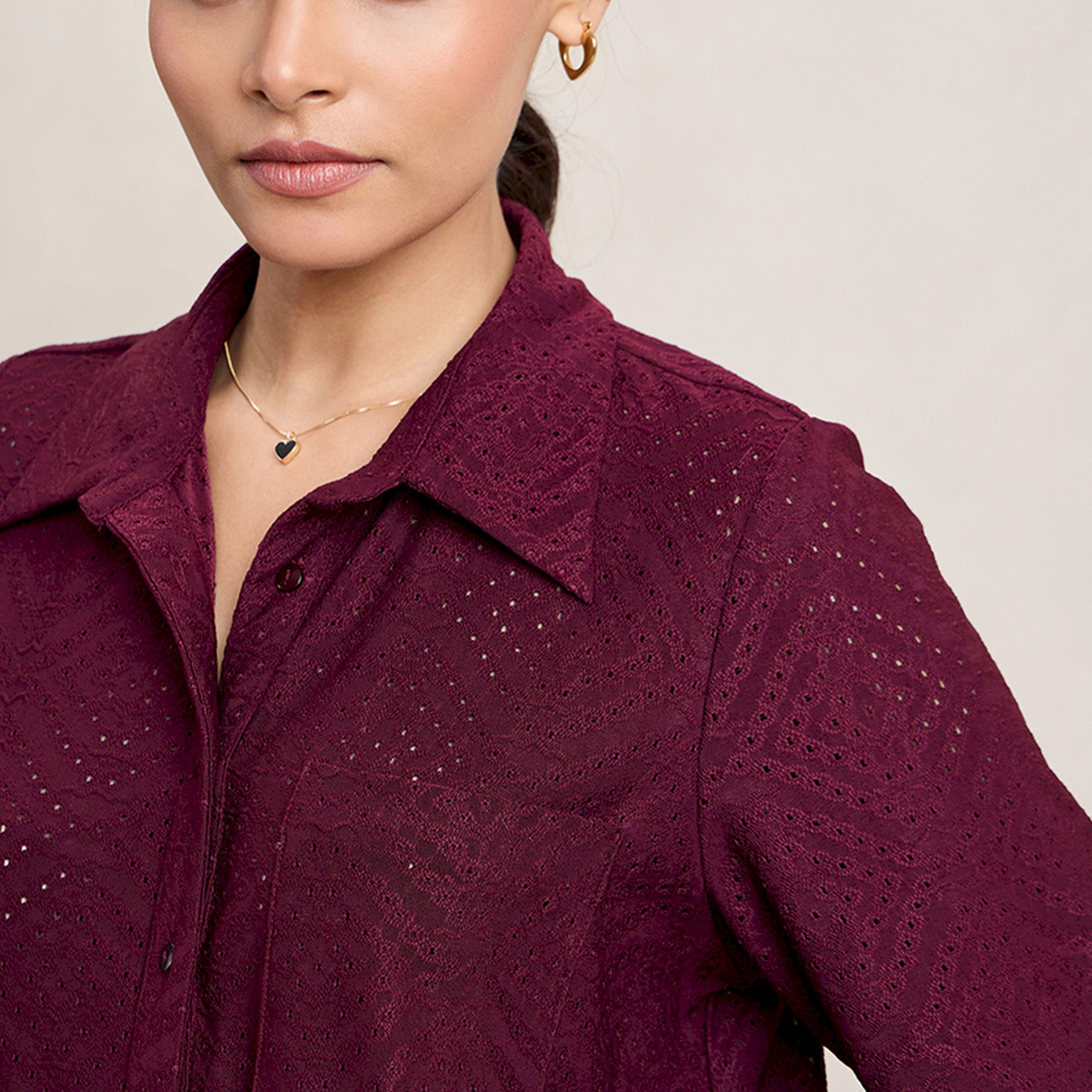 بلوزة شيفلي محبوكة بأزرار غلق فِميلا × ستايلي-women-clothing-shirtsandblouses-shirts-image-8