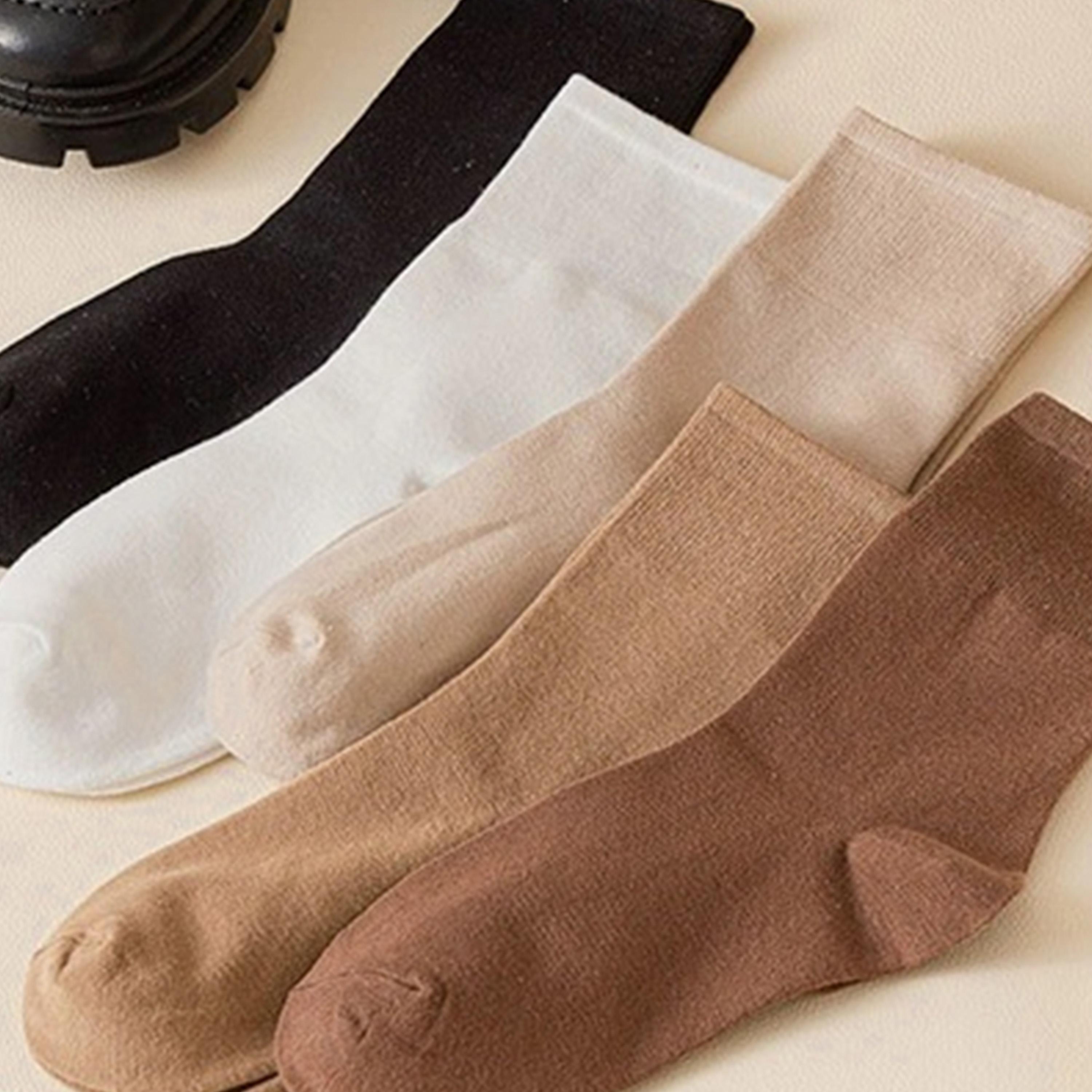 ستايلي - مجموعة من 5 قطع - جوارب سادة بطول الكاحل-women-socksandstockings-image-12