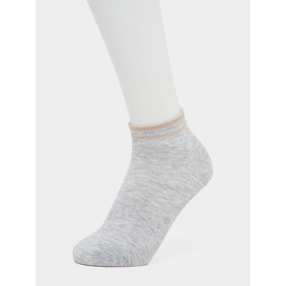 Styli Pack of 3 - Striped Ankle Length Socks-women-socksandstockings-image-4