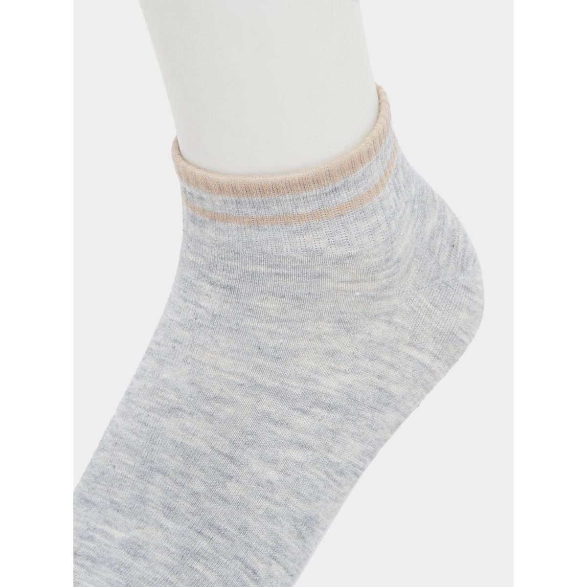 Styli Pack of 3 - Striped Ankle Length Socks-women-socksandstockings-image-5