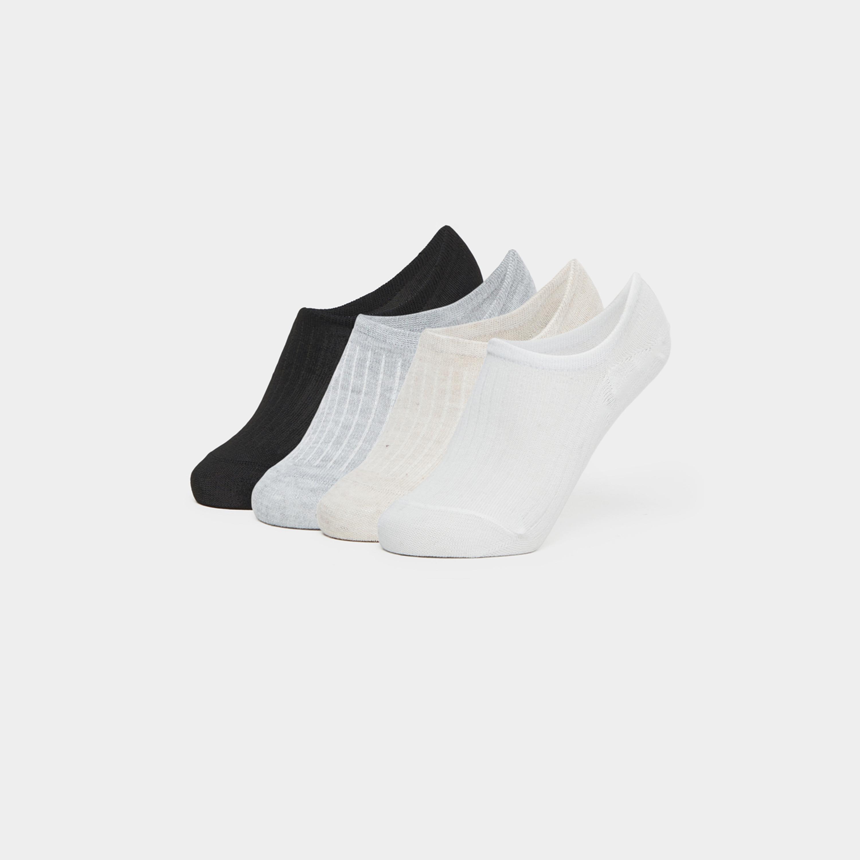 Styli Pack Of 4 - Stripped Ribbed Socks-women-socksandstockings-image-1