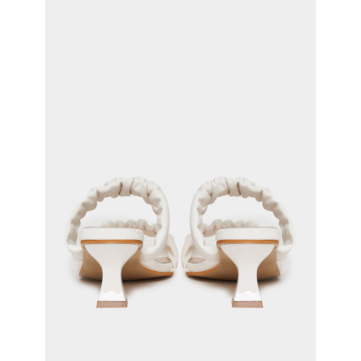 Styli Gathered Strap Kitten Heel Sandals-women-shoes-heels-image-4