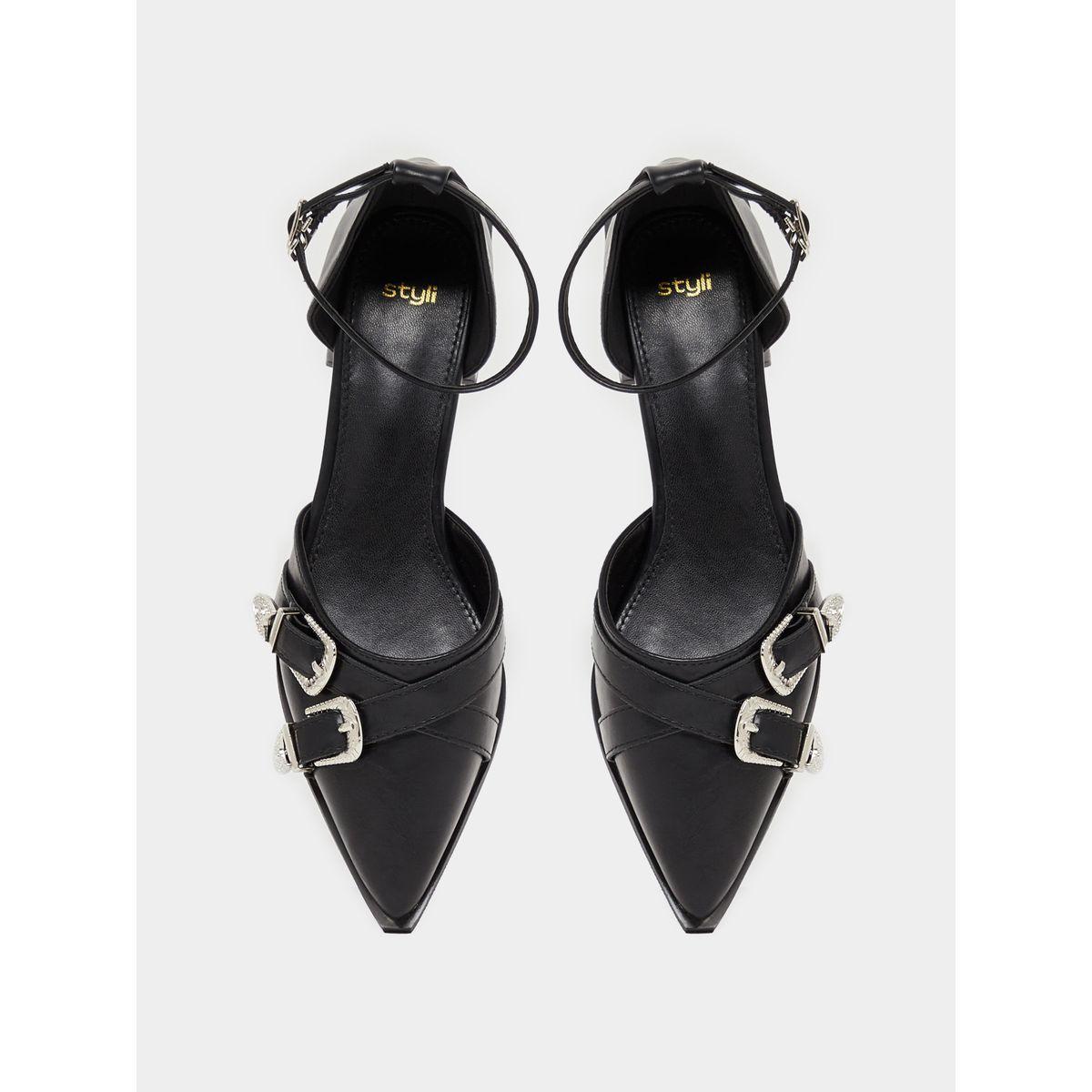 حذاء بامب بمقدمة مدببة وابزيم-women-shoes-heels-image-4