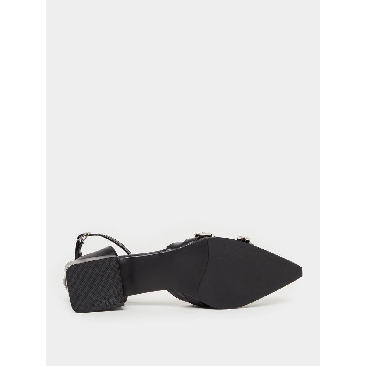 Styli Buckle Accent Ankle Strap Pointed Toe Pumps-women-shoes-heels-image-5