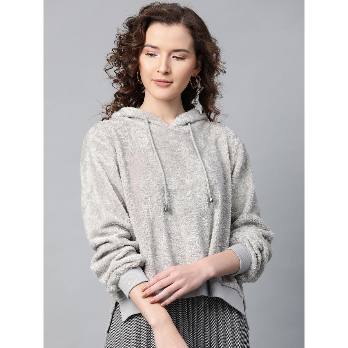 Sassafras X Styli  Regular Fit Faux Fur Hoodie-women-clothing-hoodiesandsweatshirts-hoodies-image-1