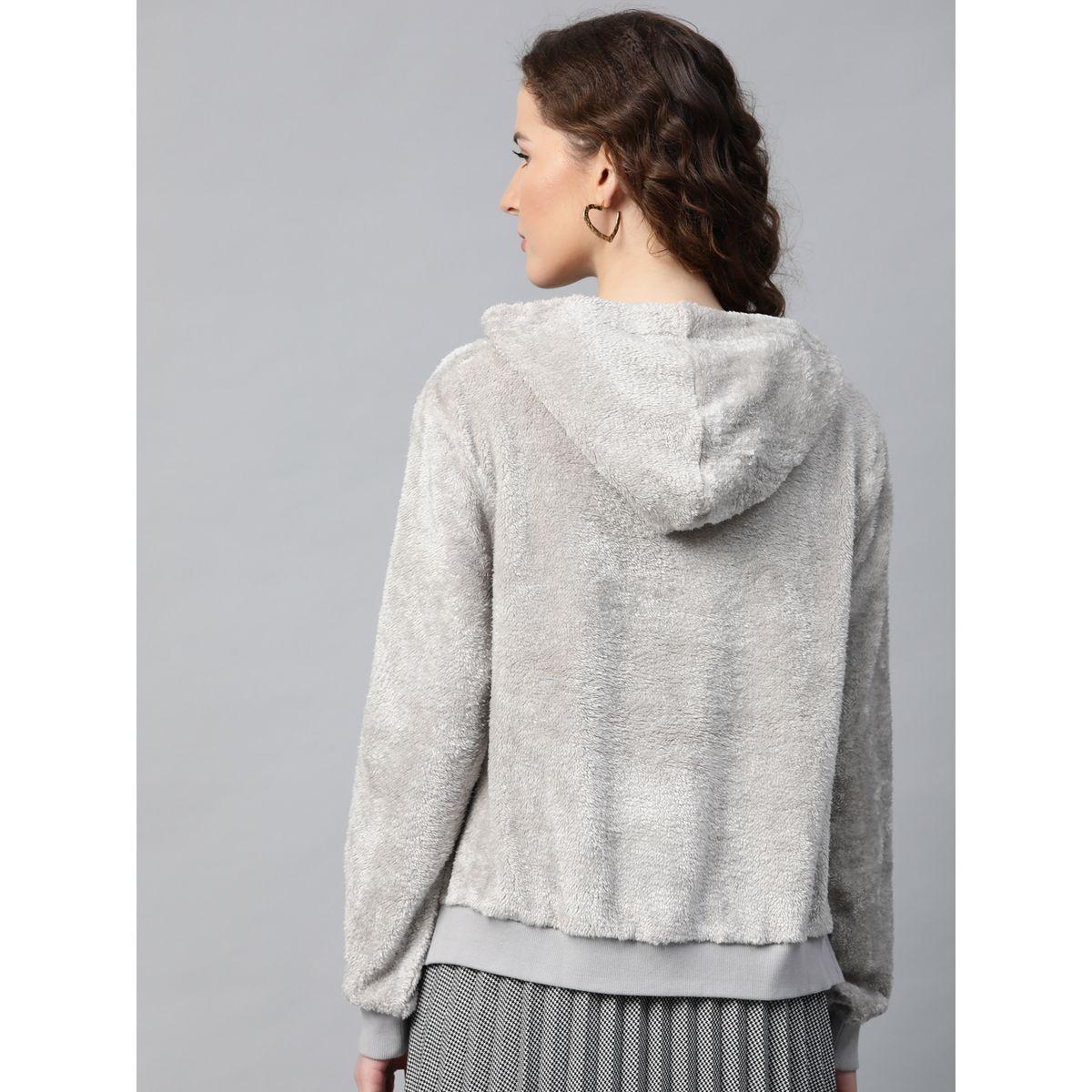 هودي بقصة عادية وتفاصيل فرو صناعي ساسافراس × ستايلي-women-clothing-hoodiesandsweatshirts-hoodies-image-3