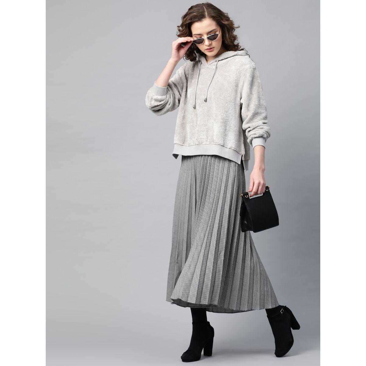 هودي بقصة عادية وتفاصيل فرو صناعي ساسافراس × ستايلي-women-clothing-hoodiesandsweatshirts-hoodies-image-4