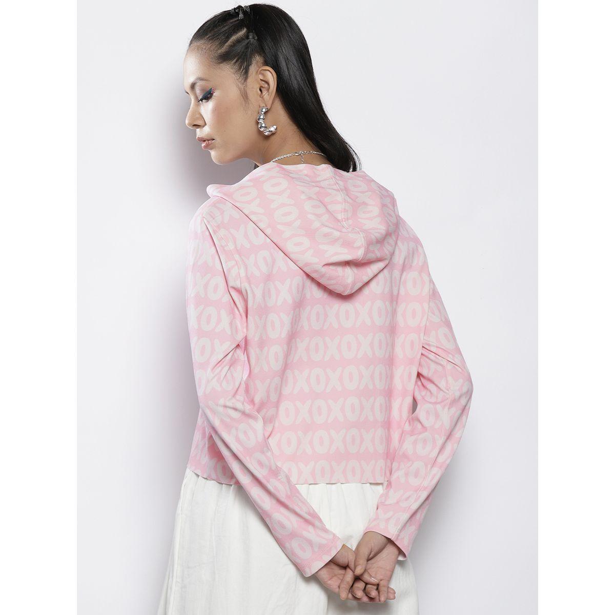 هودي مطبع بطبعة اكس أو مع قصة عادية ساسافراس × ستايلي-women-winterwear-hoodiesandsweatshirts-hoodies-image-1