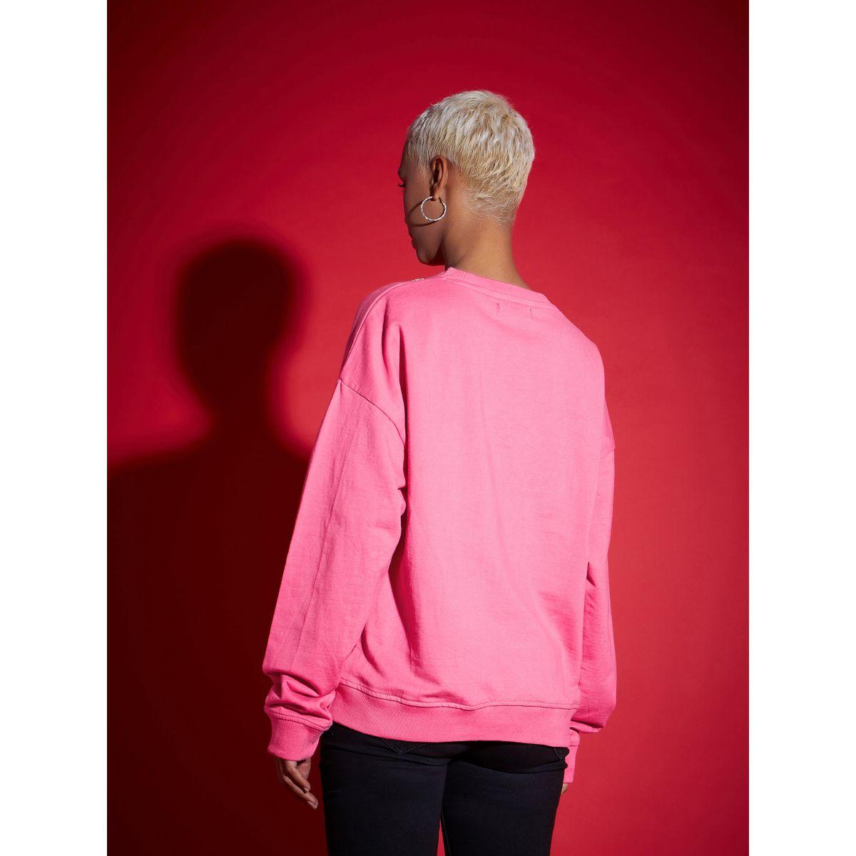 سويت شيرت تيري فضفاض مزين بلؤلؤ صناعي ساسافراس × ستايلي-women-clothing-hoodiesandsweatshirts-sweatshirts-image-5