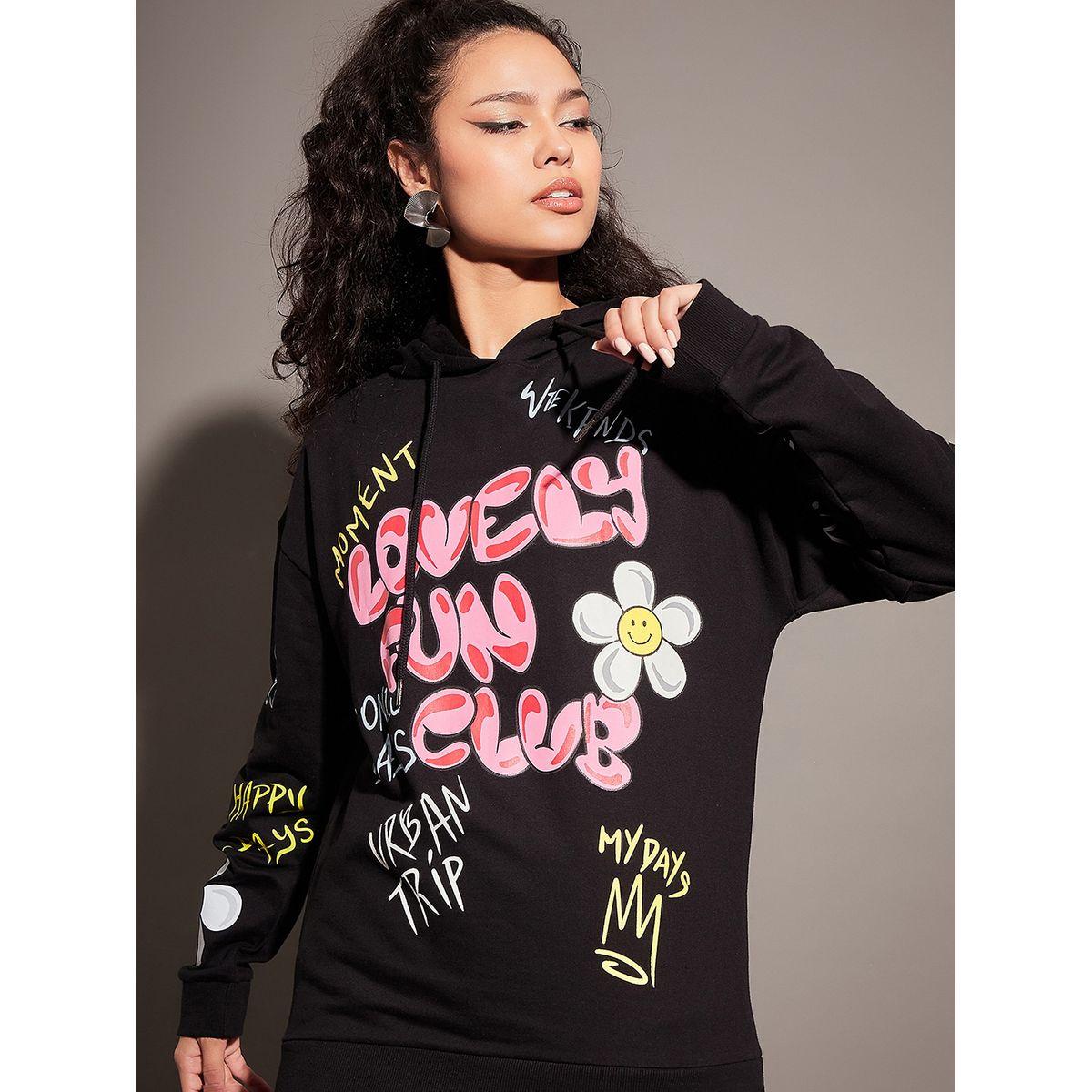 Sassafras X Styli  Oversized Lovely Fun Club Graphic Hoodie-women-clothing-hoodiesandsweatshirts-hoodies-image-4