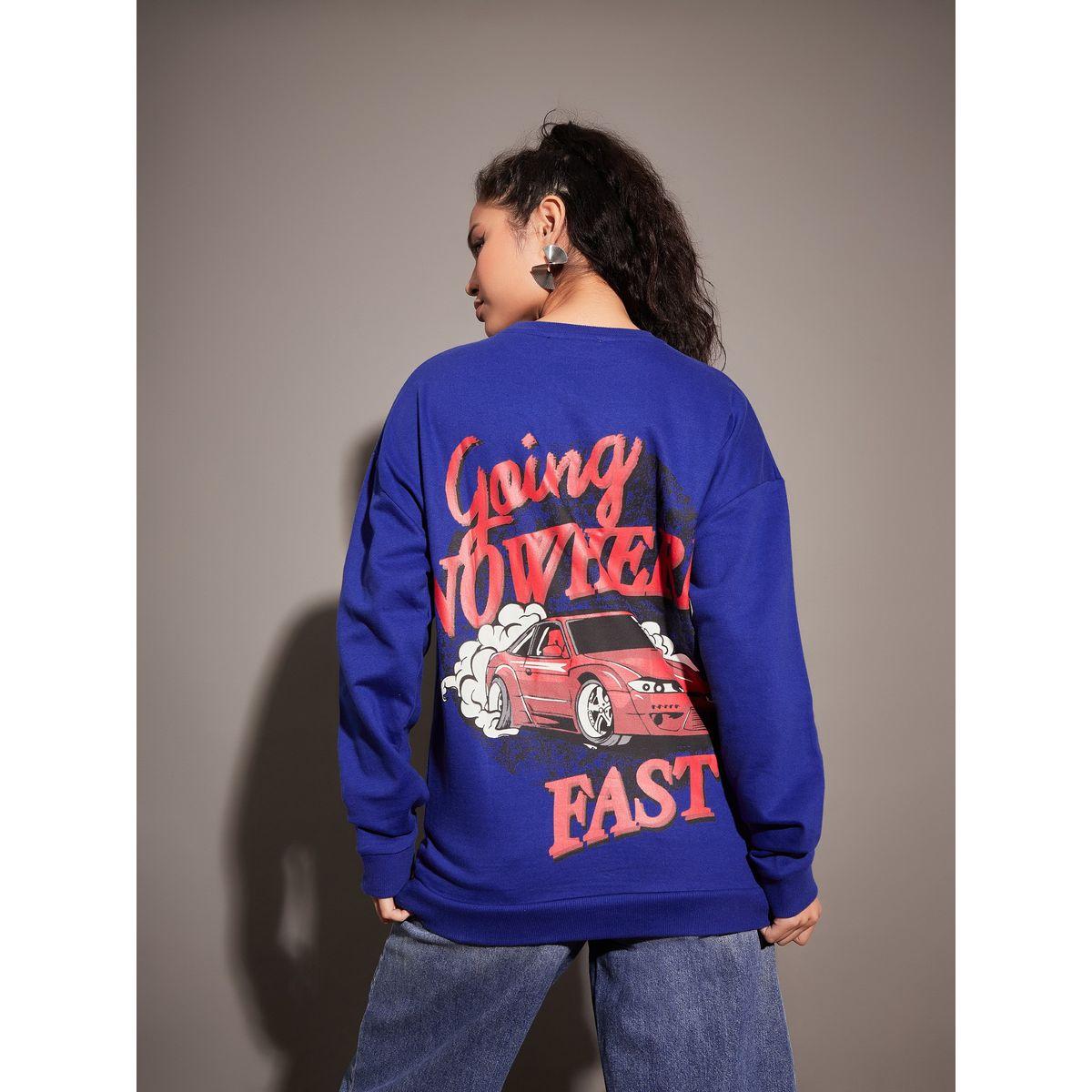 سويت شيرت فضفاض بأكتاف منخفضة وطبعة جرافيك ساسافراس × ستايلي-women-winterwear-hoodiesandsweatshirts-sweatshirts-image-5