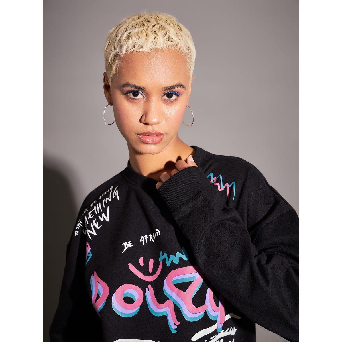 Sassafras X Styli  Oversized Graphic Print Dropped Shoulder Sweatshirt-women-winterwear-hoodiesandsweatshirts-sweatshirts-image-4