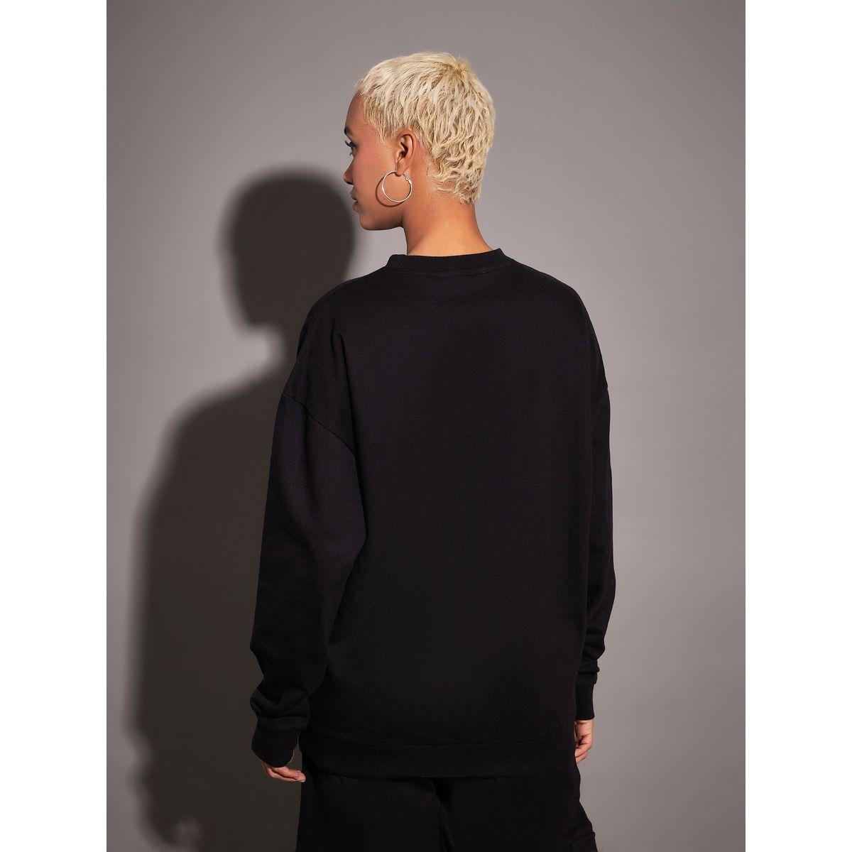 Sassafras X Styli  Oversized Graphic Print Dropped Shoulder Sweatshirt-women-winterwear-hoodiesandsweatshirts-sweatshirts-image-5