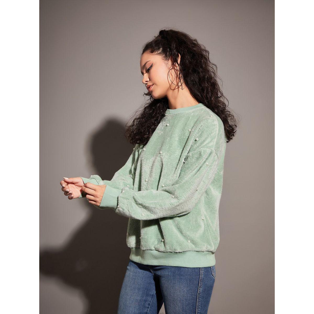 Sassafras X Styli  Relaxed Fit Fleece Faux Fur Pearl Stud Sweatshirt-women-clothing-hoodiesandsweatshirts-sweatshirts-image-3