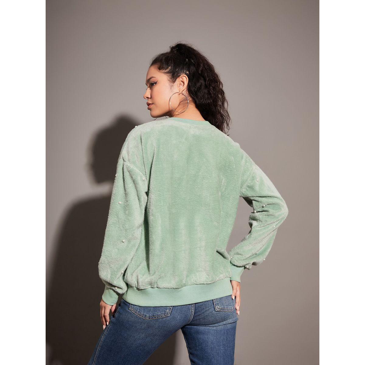 Sassafras X Styli  Relaxed Fit Fleece Faux Fur Pearl Stud Sweatshirt-women-clothing-hoodiesandsweatshirts-sweatshirts-image-5