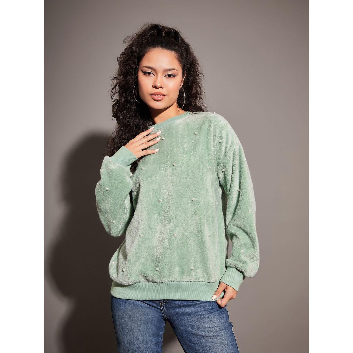 Sassafras X Styli  Relaxed Fit Fleece Faux Fur Pearl Stud Sweatshirt-women-clothing-hoodiesandsweatshirts-sweatshirts-image-6