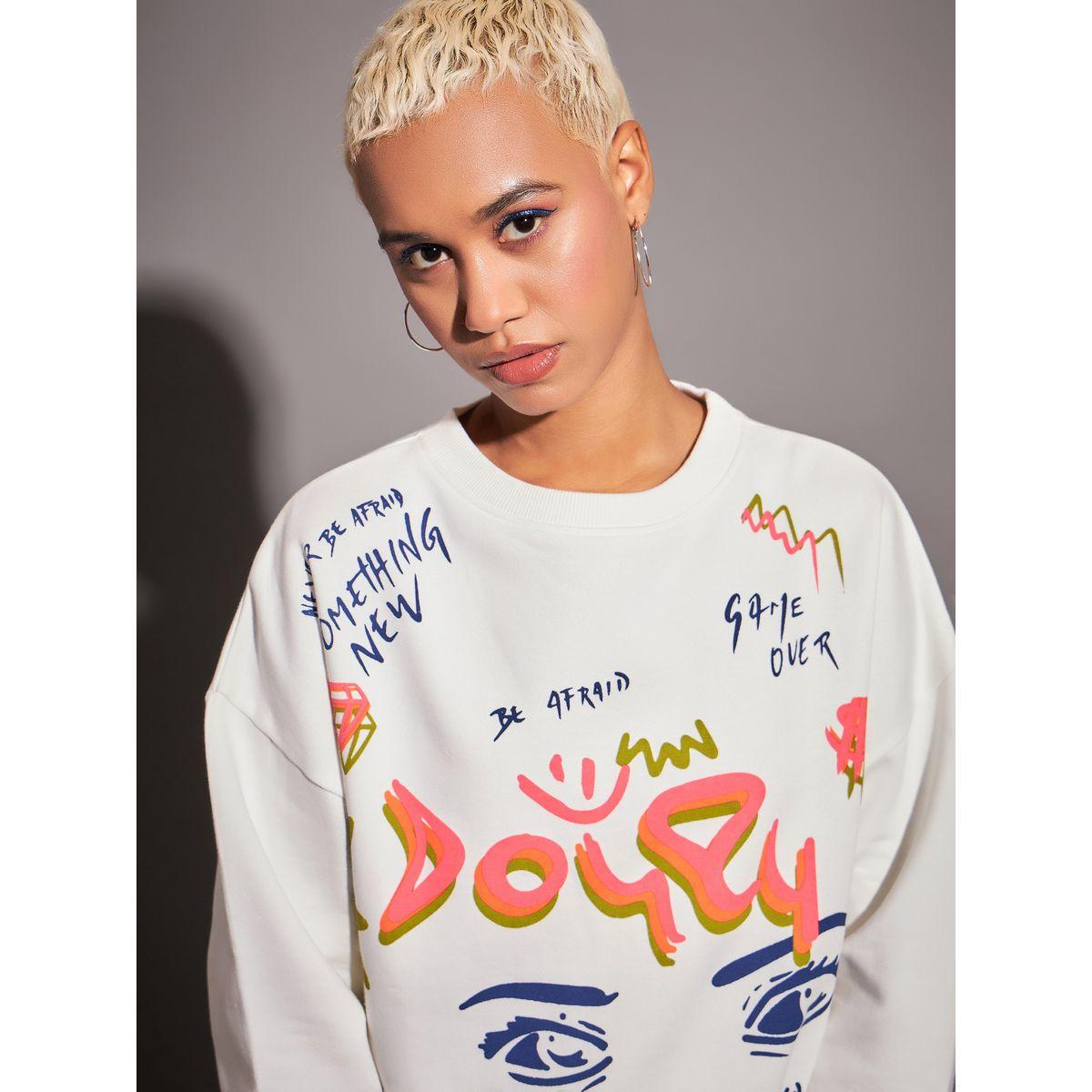 Sassafras X Styli  Oversized Graphic Print Dropped Shoulder Sweatshirt-women-winterwear-hoodiesandsweatshirts-sweatshirts-image-4