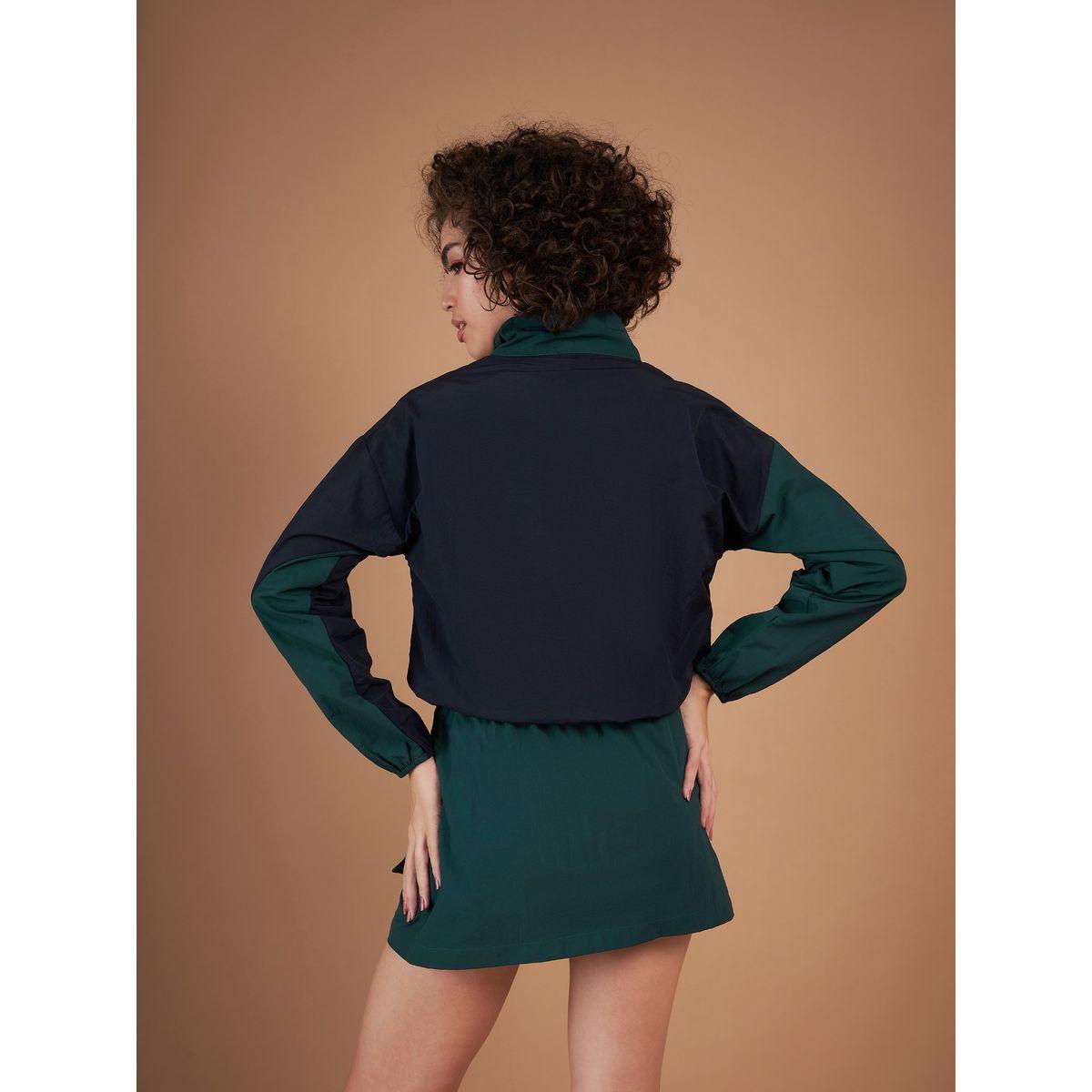 Sassafras X Styli  Color Block Parachute Zipper Jacket-women-winterwear-coatsandjackets-jackets-image-5
