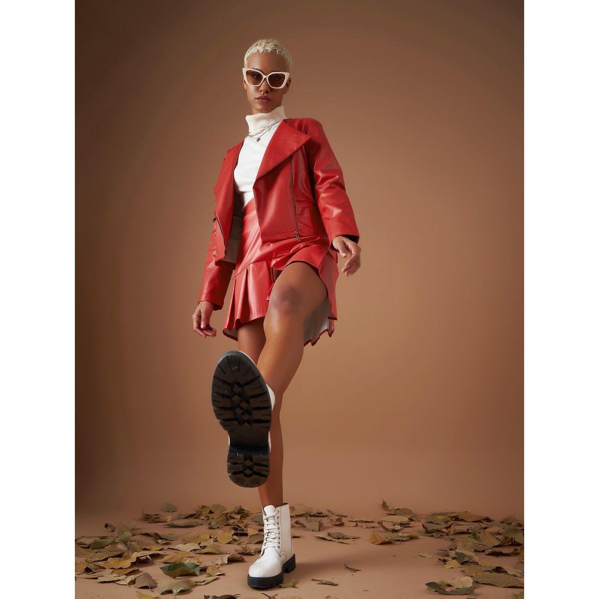 Sassafras X Styli  Leather Look Wrap Front Biker Jacket-women-winterwear-coatsandjackets-jackets-image-9