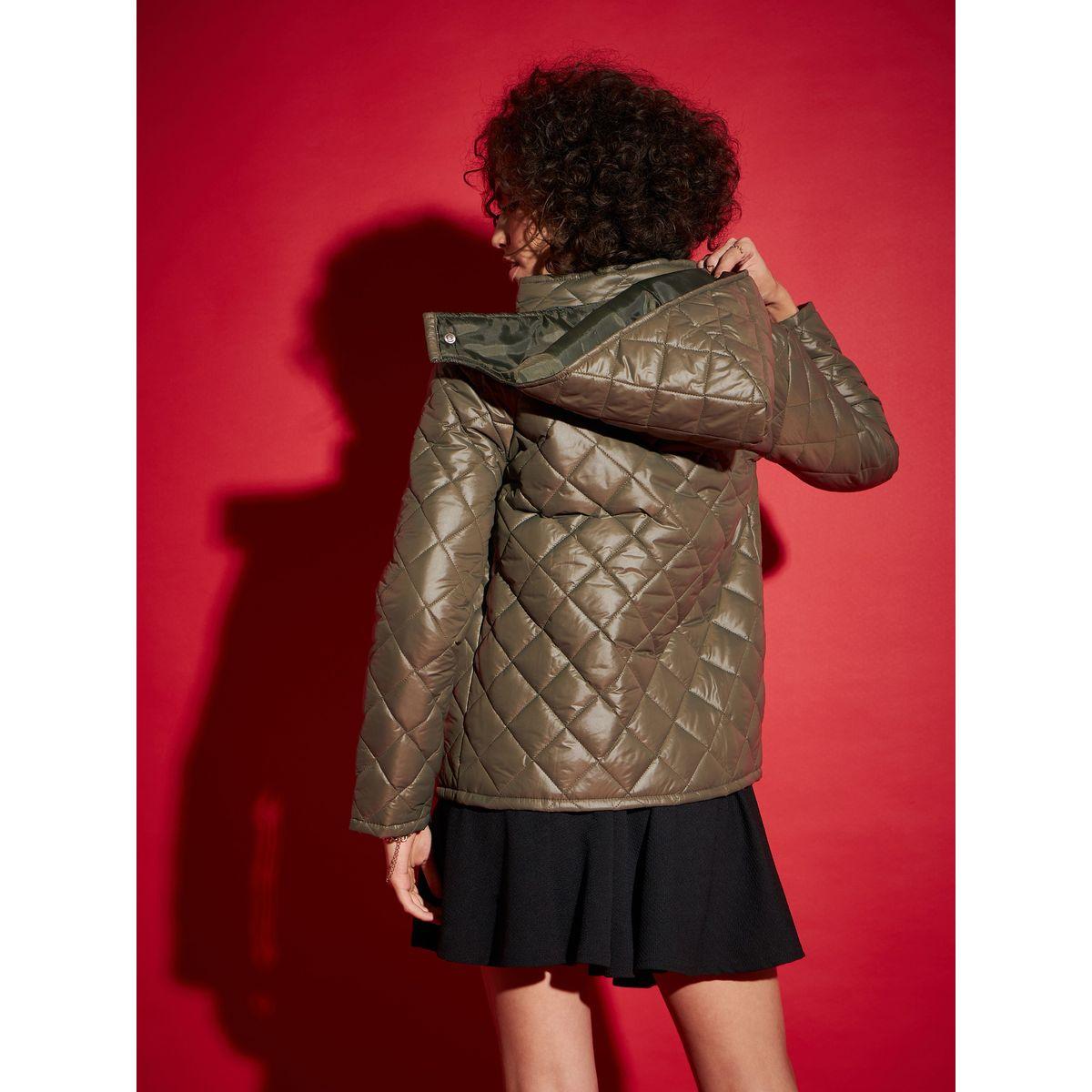 Sassafras X Styli  Diamond Quilted Hooded Puffer Jacket-women-winterwear-coatsandjackets-jackets-image-5