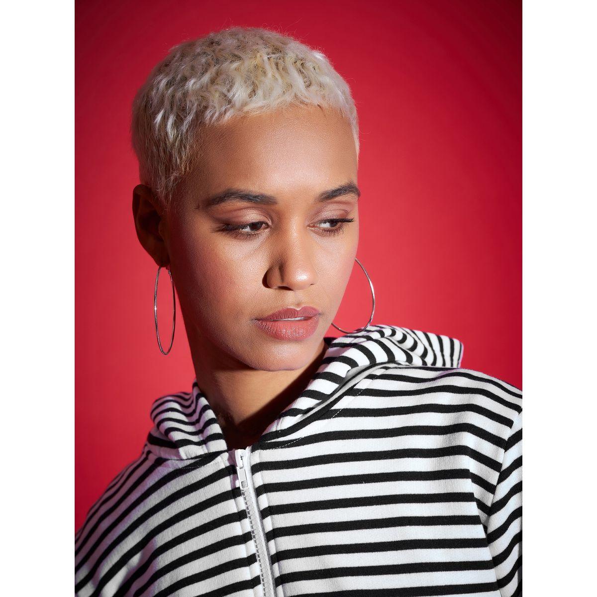 Sassafras X Styli  Striped Fleece Hooded Jacket with Contrast Hem-women-winterwear-coatsandjackets-jackets-image-4
