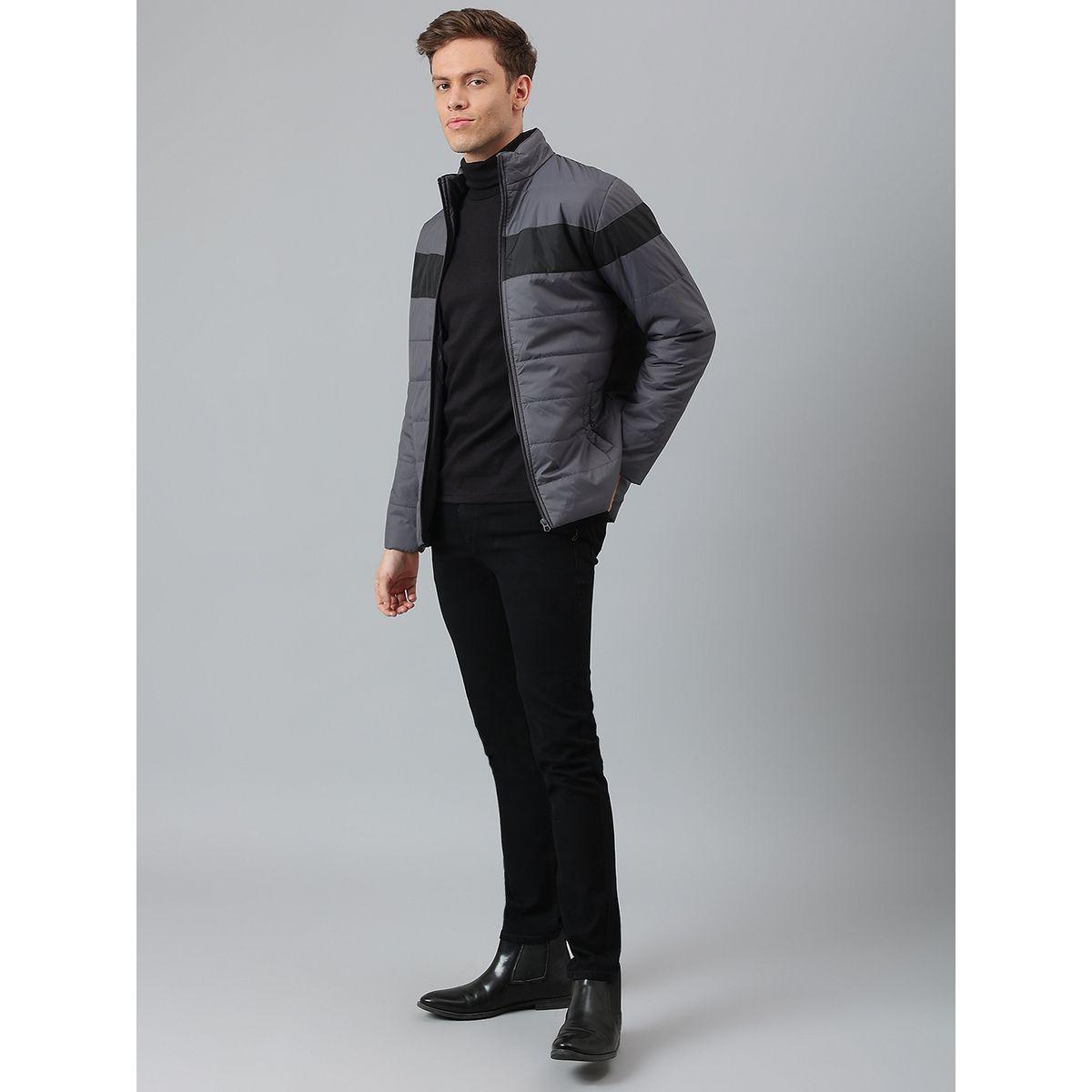 Dennis Lingo X Styli  Contrast Panel Regular Fit Puffer Jacket-men-clothing-jacketsandblazers-jackets-image-2