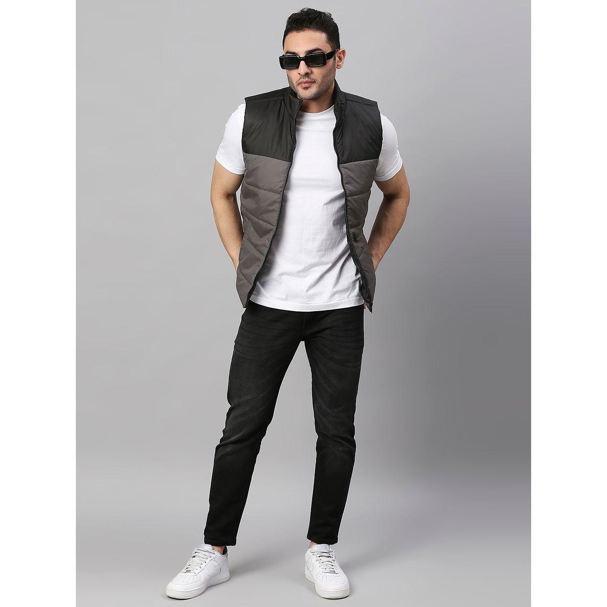 جاكيت جيليه بنمط كتل الالوان وقصة عادية دينيس لينجو × ستايلي-men-clothing-jacketsandblazers-jackets-image-2