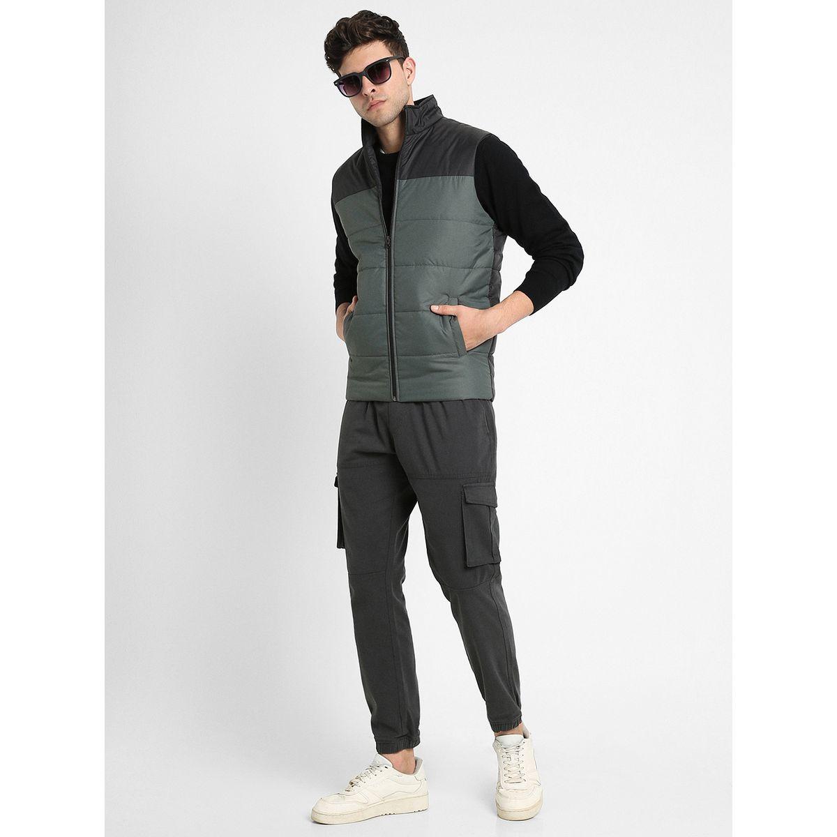 Dennis Lingo X Styli  Mock Neck Regular Fit Color Block Gilet Jacket-men-clothing-jacketsandblazers-jackets-image-1