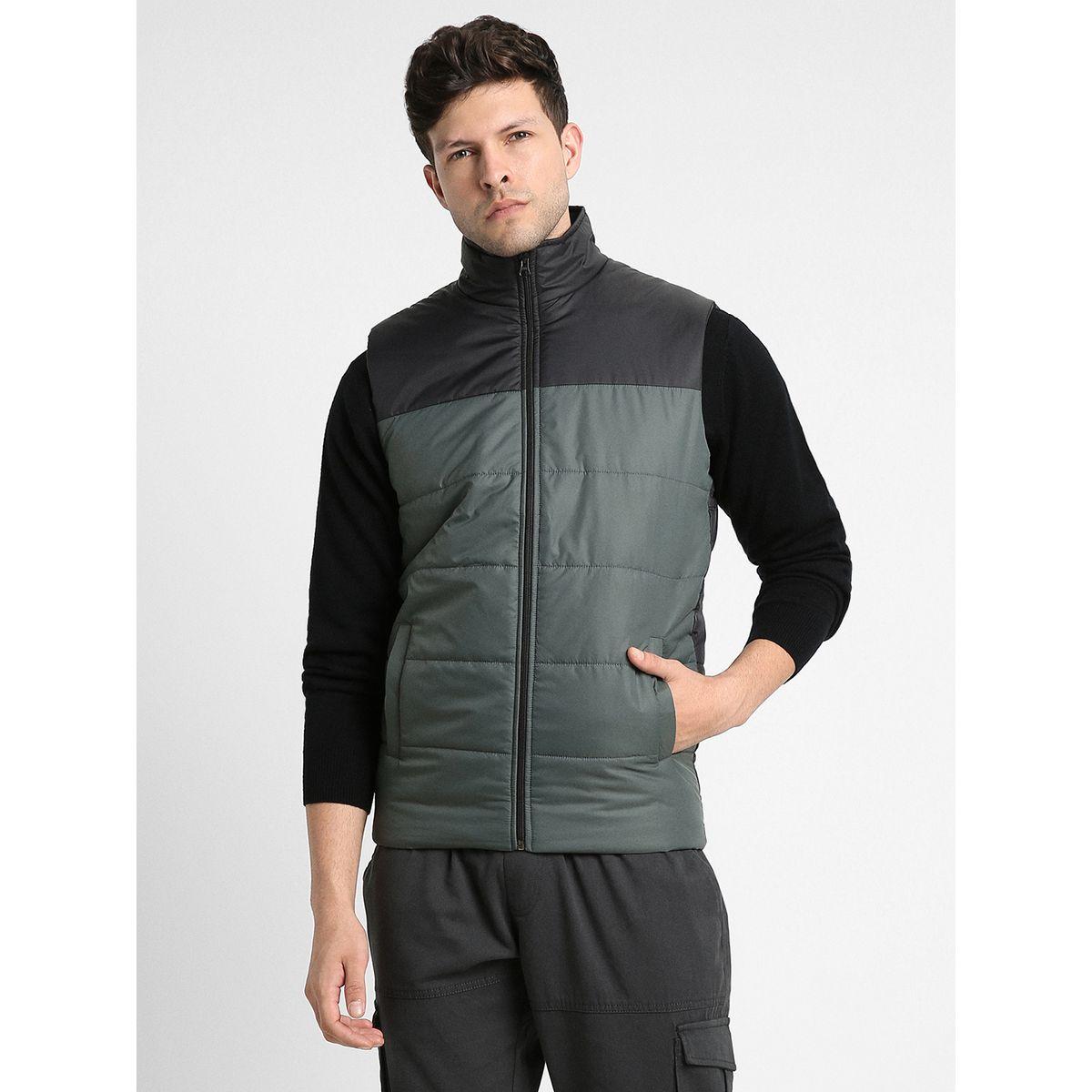 Dennis Lingo X Styli  Mock Neck Regular Fit Color Block Gilet Jacket-men-clothing-jacketsandblazers-jackets-image-2