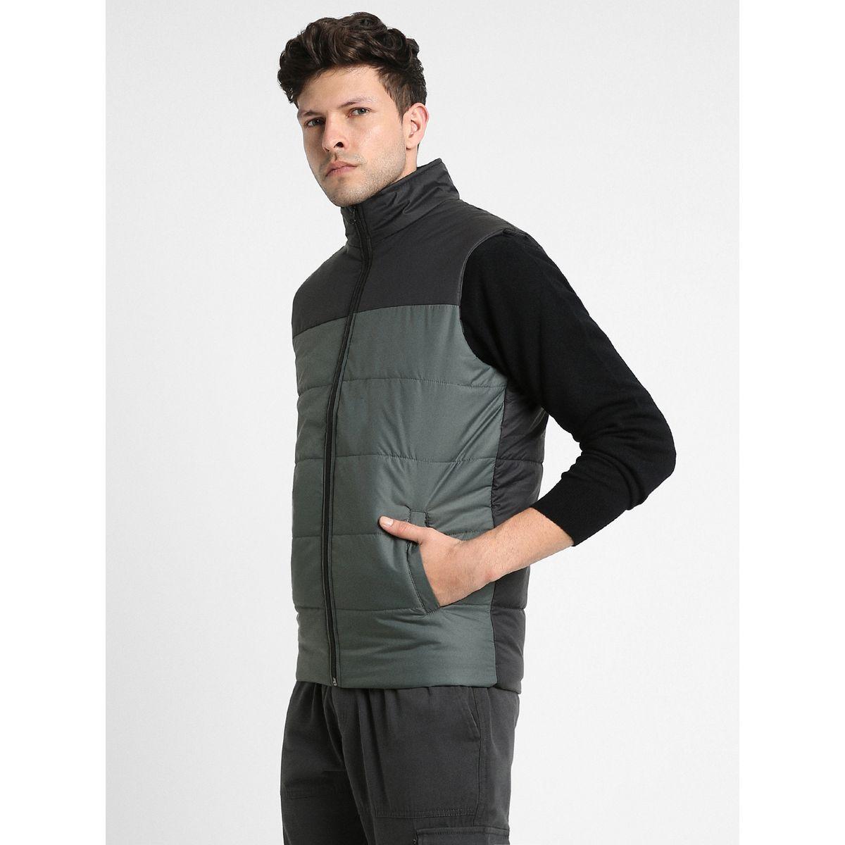 Dennis Lingo X Styli  Mock Neck Regular Fit Color Block Gilet Jacket-men-clothing-jacketsandblazers-jackets-image-3