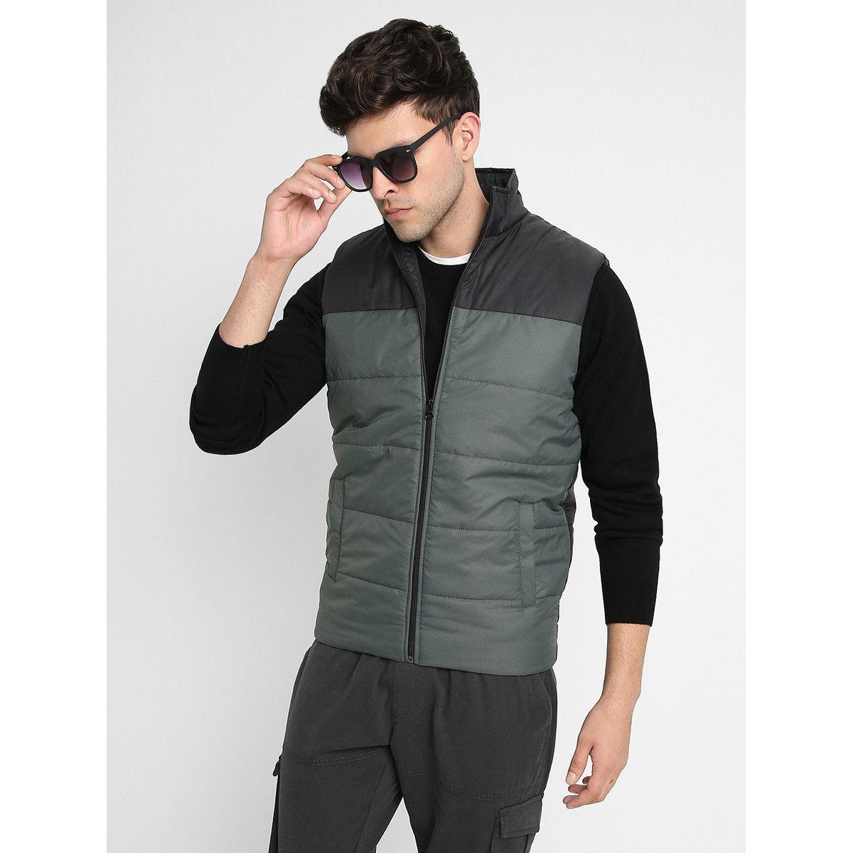 Dennis Lingo X Styli  Mock Neck Regular Fit Color Block Gilet Jacket-men-clothing-jacketsandblazers-jackets-image-5