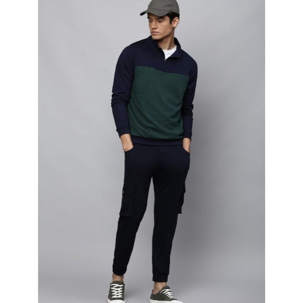 هودي بقصة عادية ونمط كتل الالوان دينيس لينجو × ستايلي-men-winterwear-hoodiesandsweatshirts-image-1