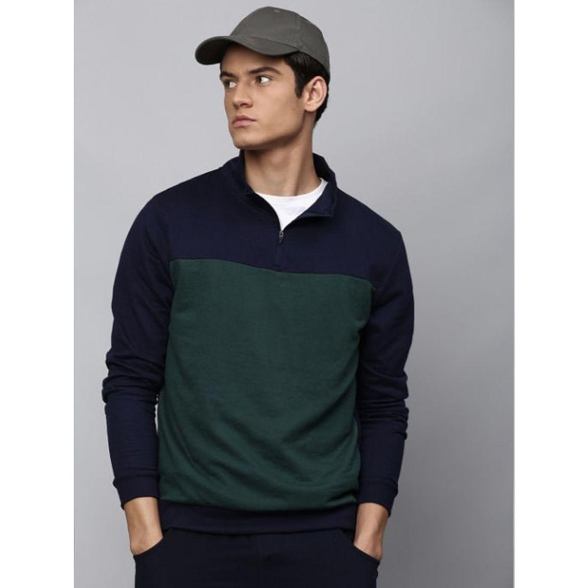 هودي بقصة عادية ونمط كتل الالوان دينيس لينجو × ستايلي-men-winterwear-hoodiesandsweatshirts-image-2