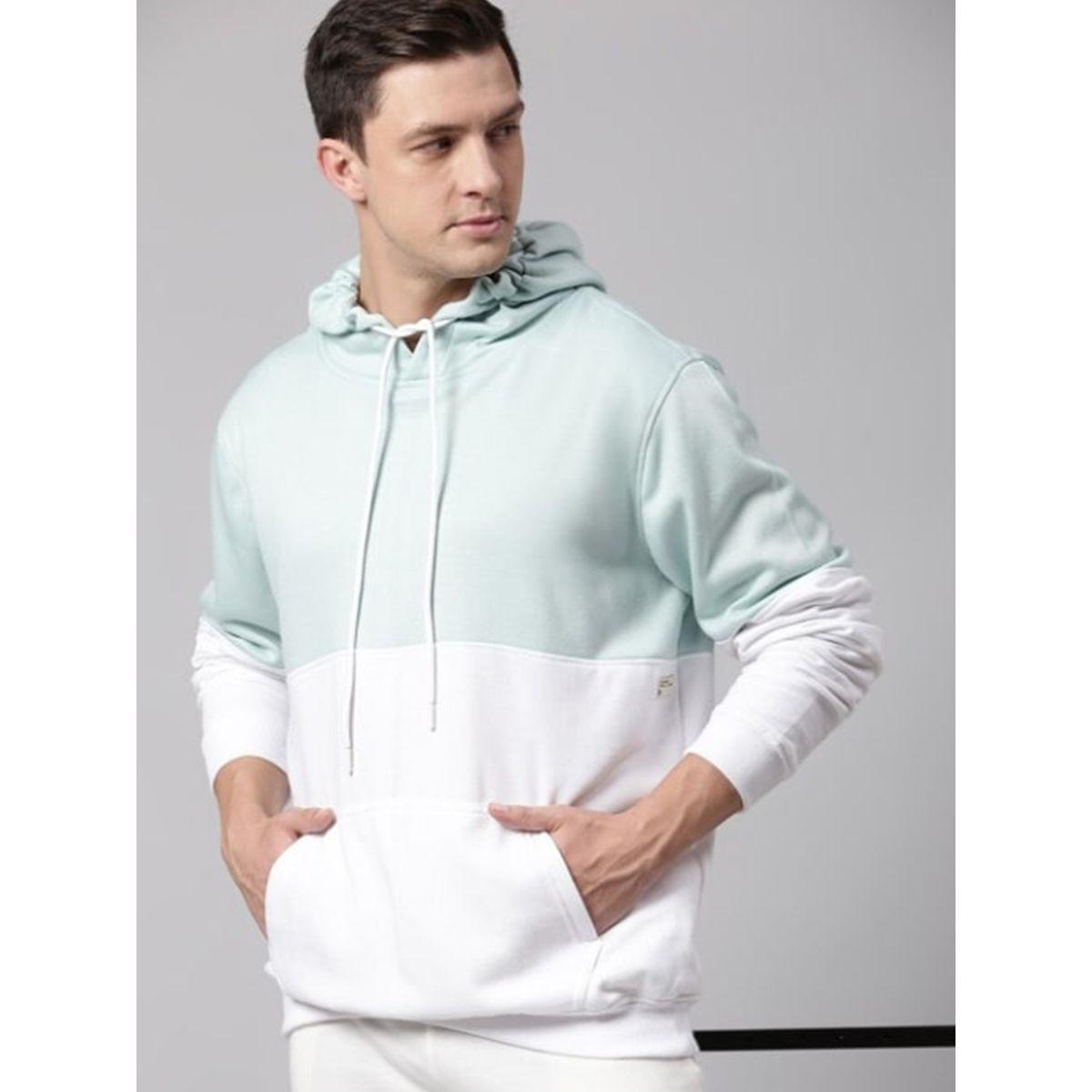 هودي بقصة عادية ونمط كتل الالوان دينيس لينجو × ستايلي-men-winterwear-hoodiesandsweatshirts-image-2