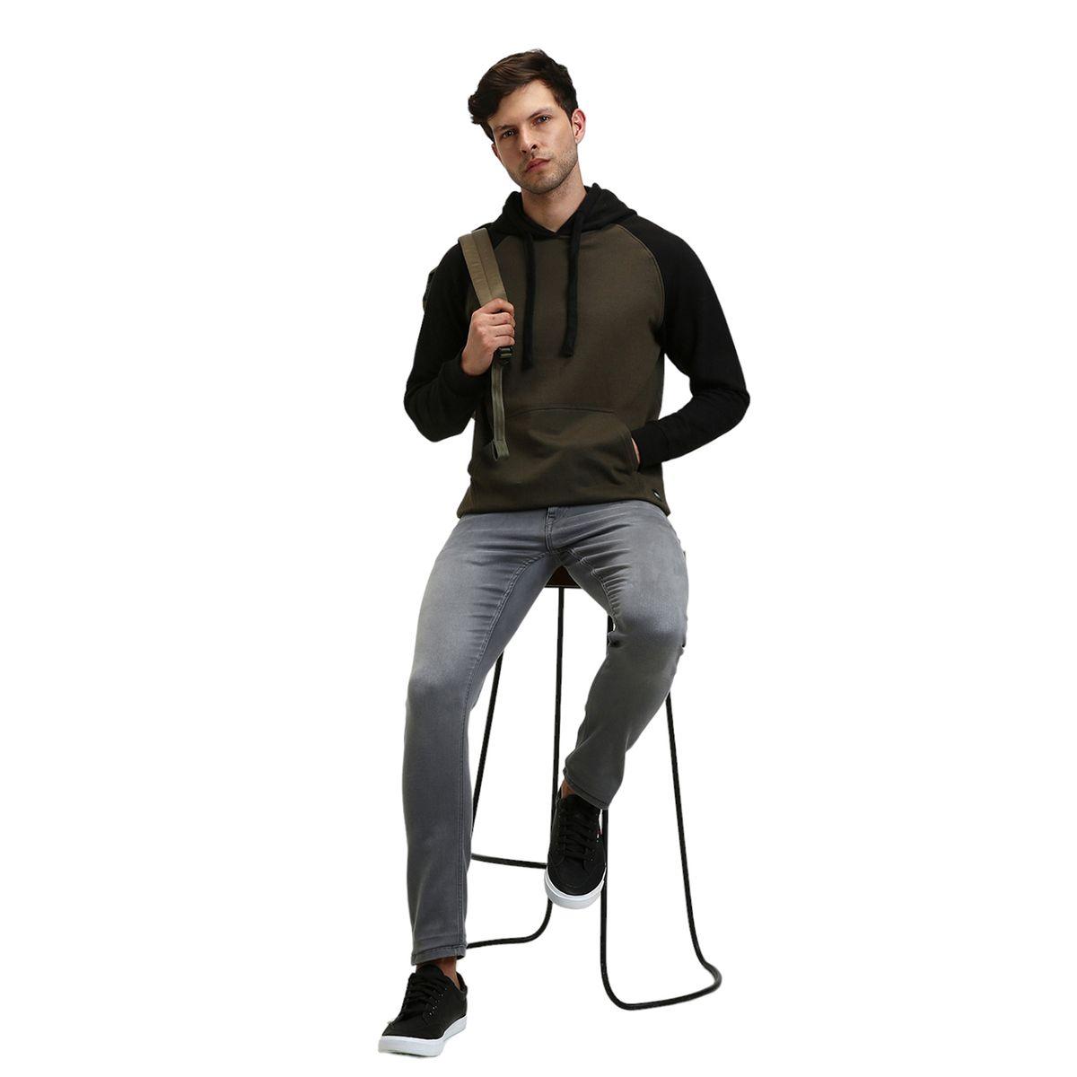 هودي بنمط كتل الالوان مع جيب امامي دينيس لينجو × ستايلي-men-winterwear-hoodiesandsweatshirts-image-1