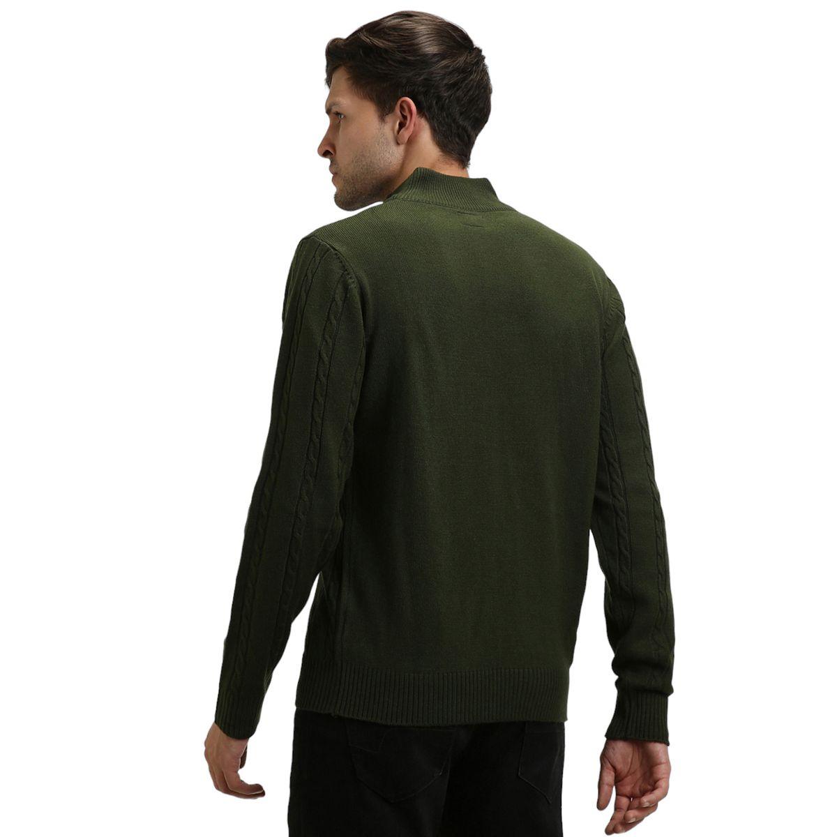 Dennis Lingo X Styli  Textured Cable Knit Mock Neck Sweater-men-clothing-sweatersandpullovers-image-4