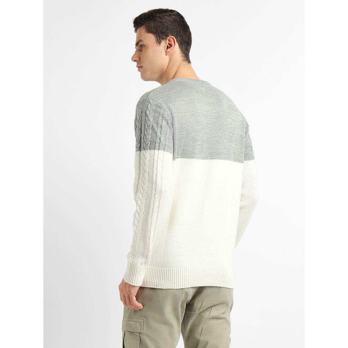Dennis Lingo X Styli  Textured Cable Knit Color Block Sweater-men-clothing-sweatersandpullovers-image-4