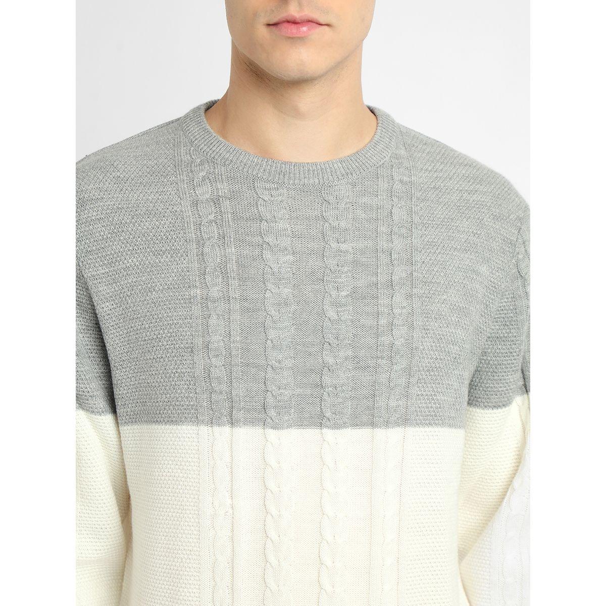 Dennis Lingo X Styli  Textured Cable Knit Color Block Sweater-men-clothing-sweatersandpullovers-image-5
